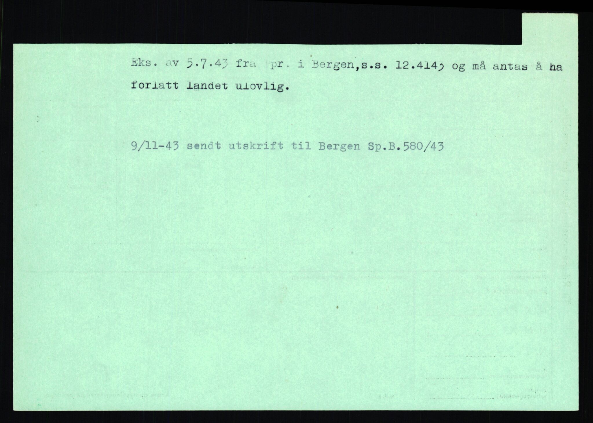 Statspolitiet - Hovedkontoret / Osloavdelingen, AV/RA-S-1329/C/Ca/L0012: Oanæs - Quistgaard	, 1943-1945, p. 2347