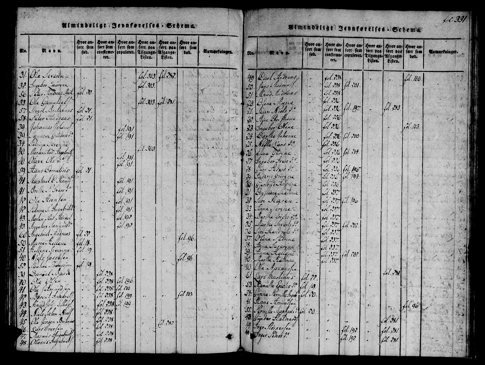 Ministerialprotokoller, klokkerbøker og fødselsregistre - Møre og Romsdal, AV/SAT-A-1454/536/L0495: Parish register (official) no. 536A04, 1818-1847, p. 331