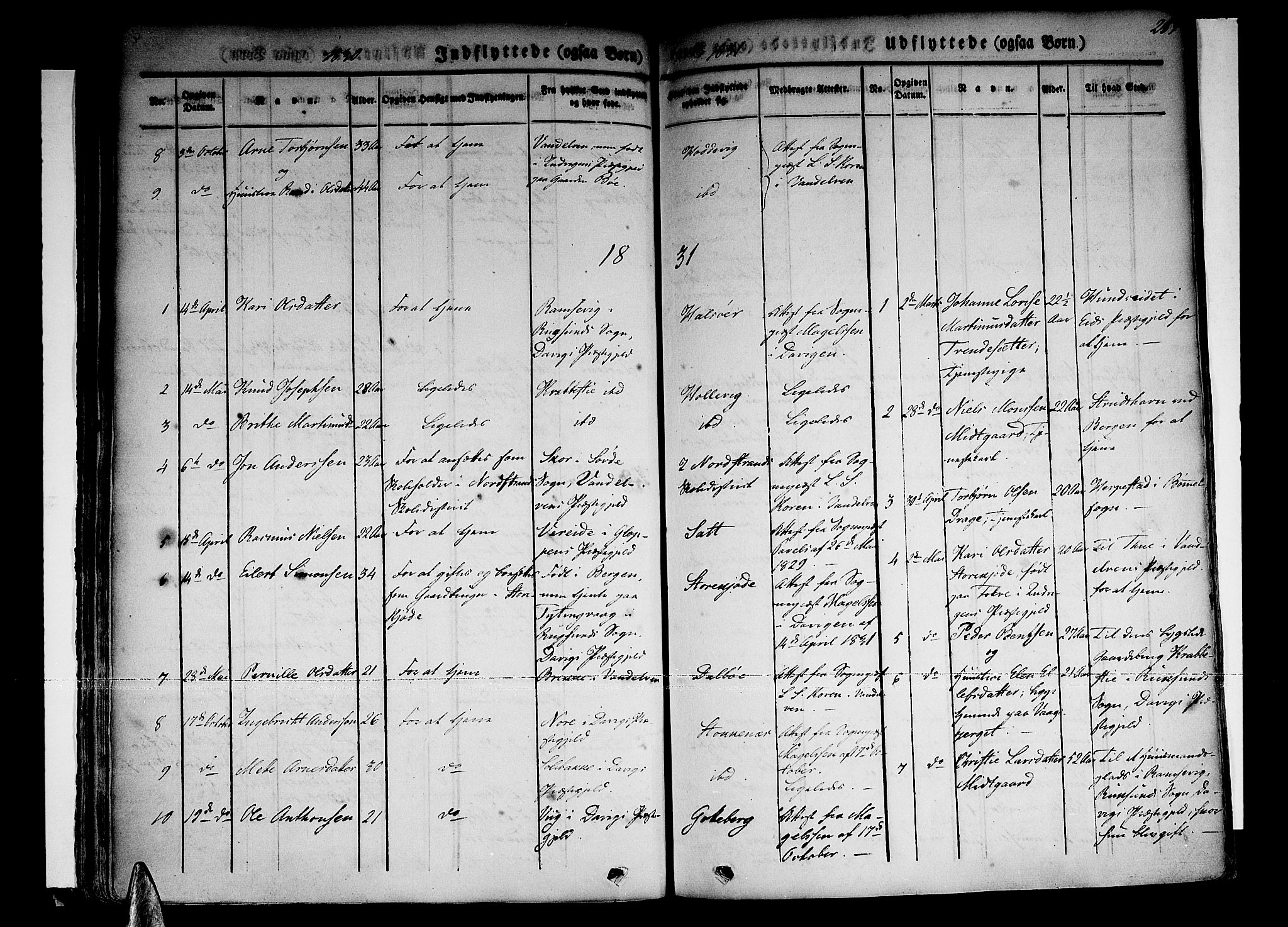 Selje sokneprestembete, SAB/A-99938/H/Ha/Haa/Haaa: Parish register (official) no. A 9, 1829-1844, p. 259