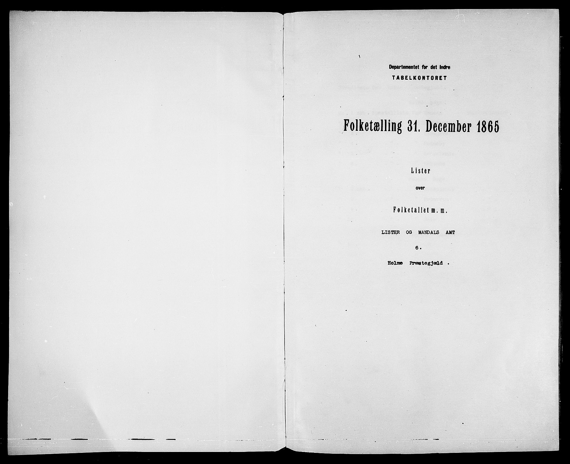 RA, 1865 census for Holum, 1865, p. 3