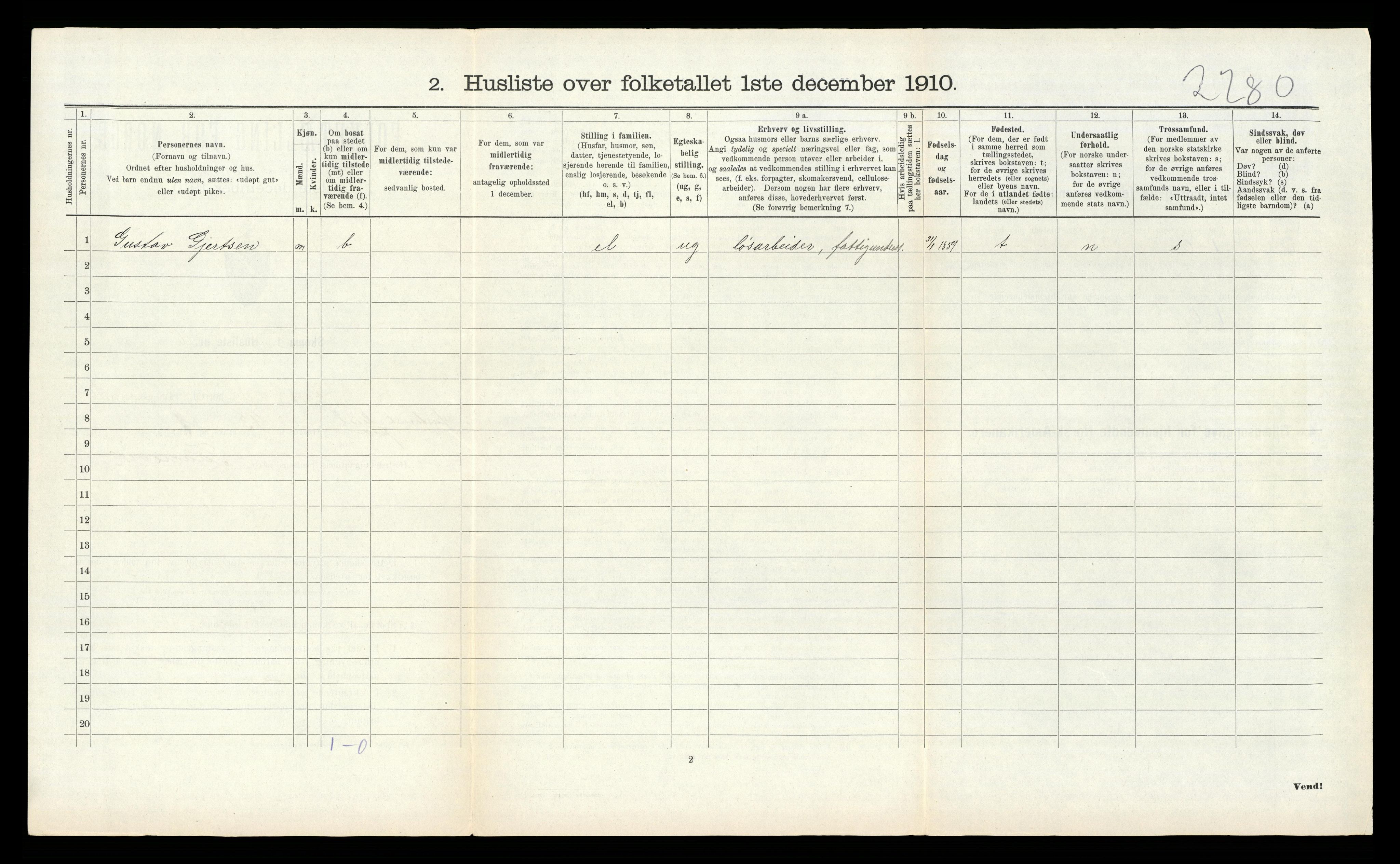 RA, 1910 census for Søgne, 1910, p. 1013