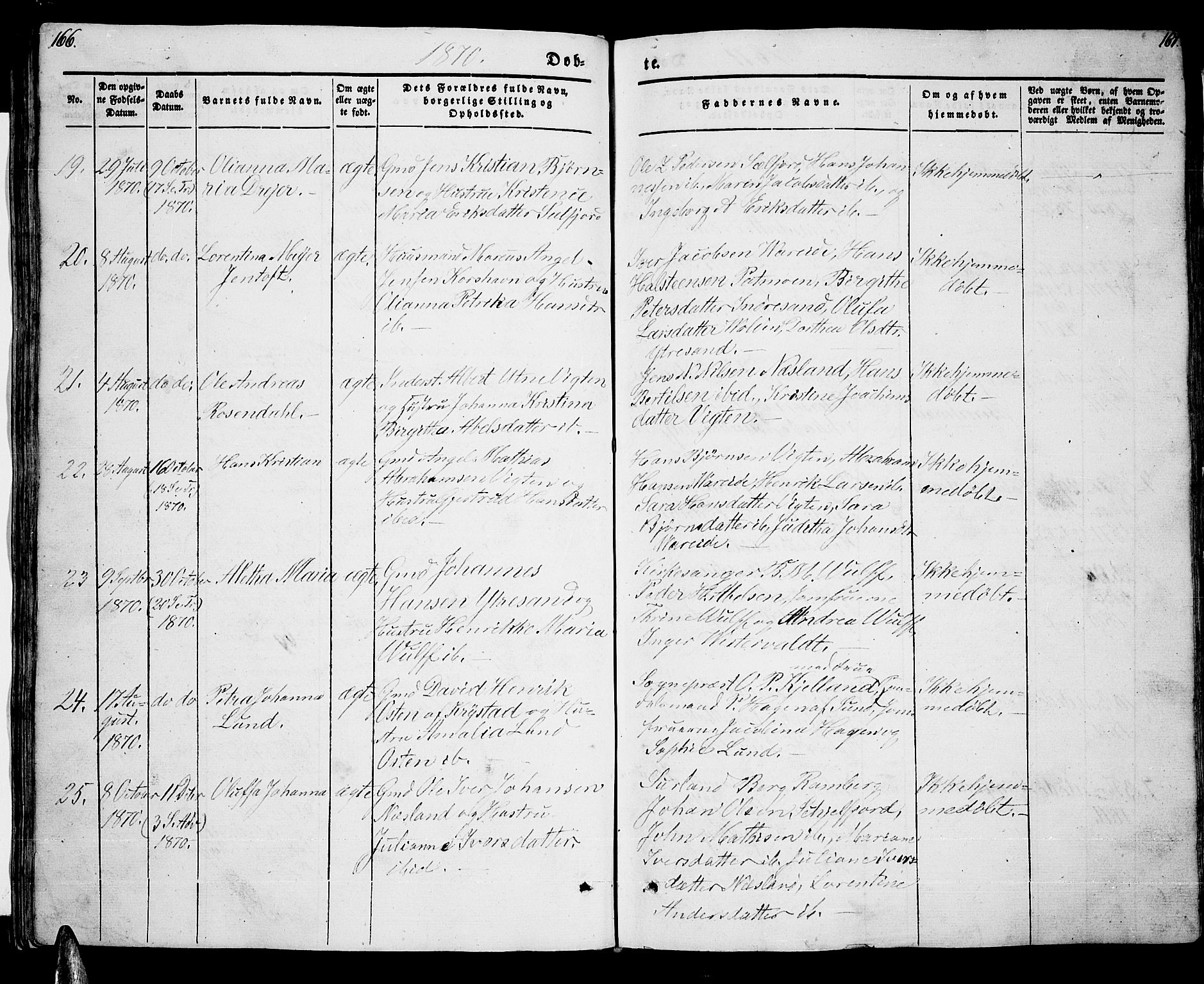 Ministerialprotokoller, klokkerbøker og fødselsregistre - Nordland, AV/SAT-A-1459/885/L1212: Parish register (copy) no. 885C01, 1847-1873, p. 166-167