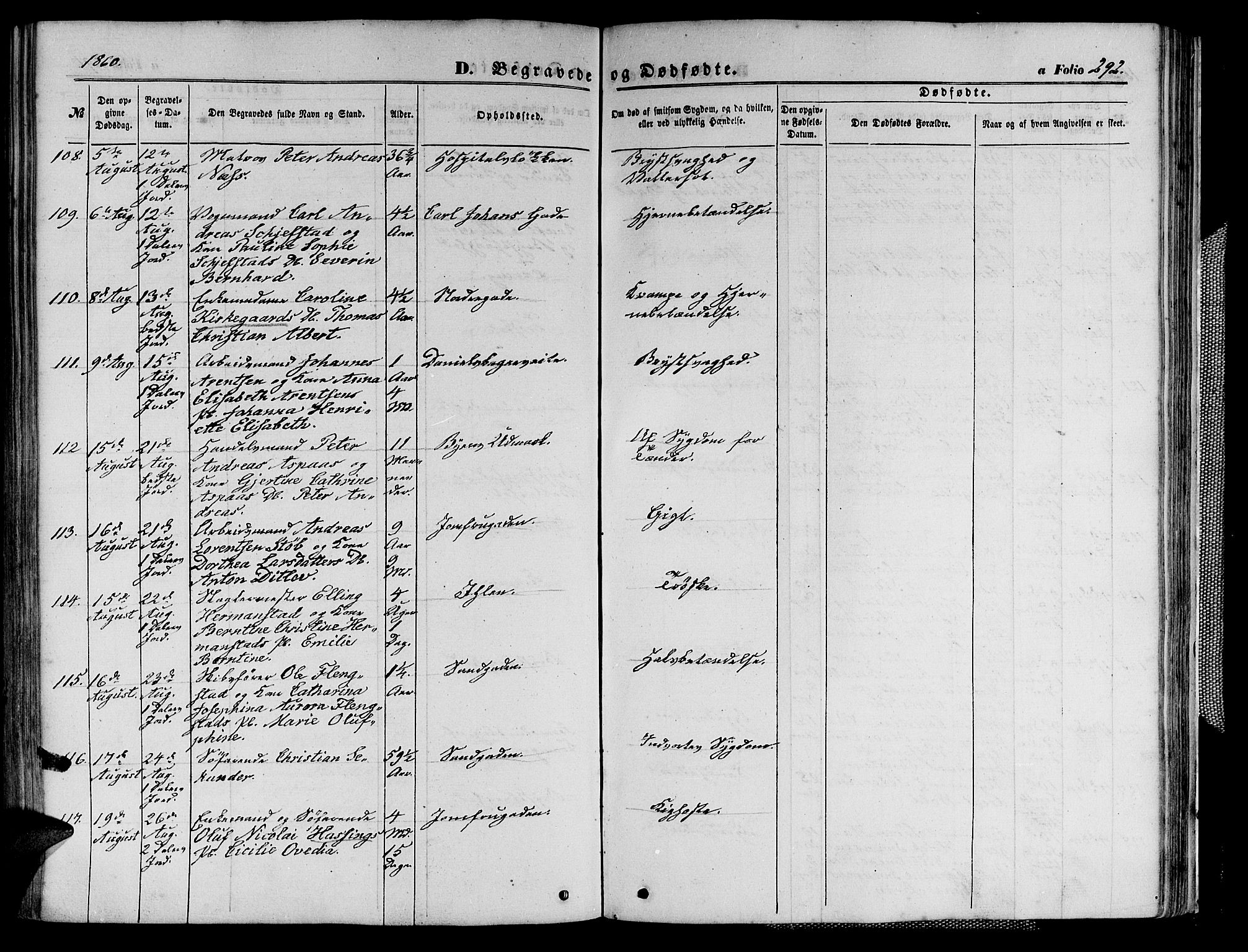 Ministerialprotokoller, klokkerbøker og fødselsregistre - Sør-Trøndelag, AV/SAT-A-1456/602/L0139: Parish register (copy) no. 602C07, 1859-1864, p. 292