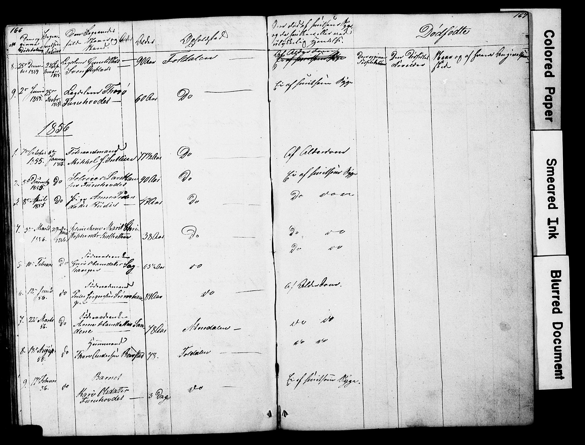 Lesja prestekontor, SAH/PREST-068/H/Ha/Hab/L0014: Parish register (copy) no. 14, 1842-1856, p. 166-167