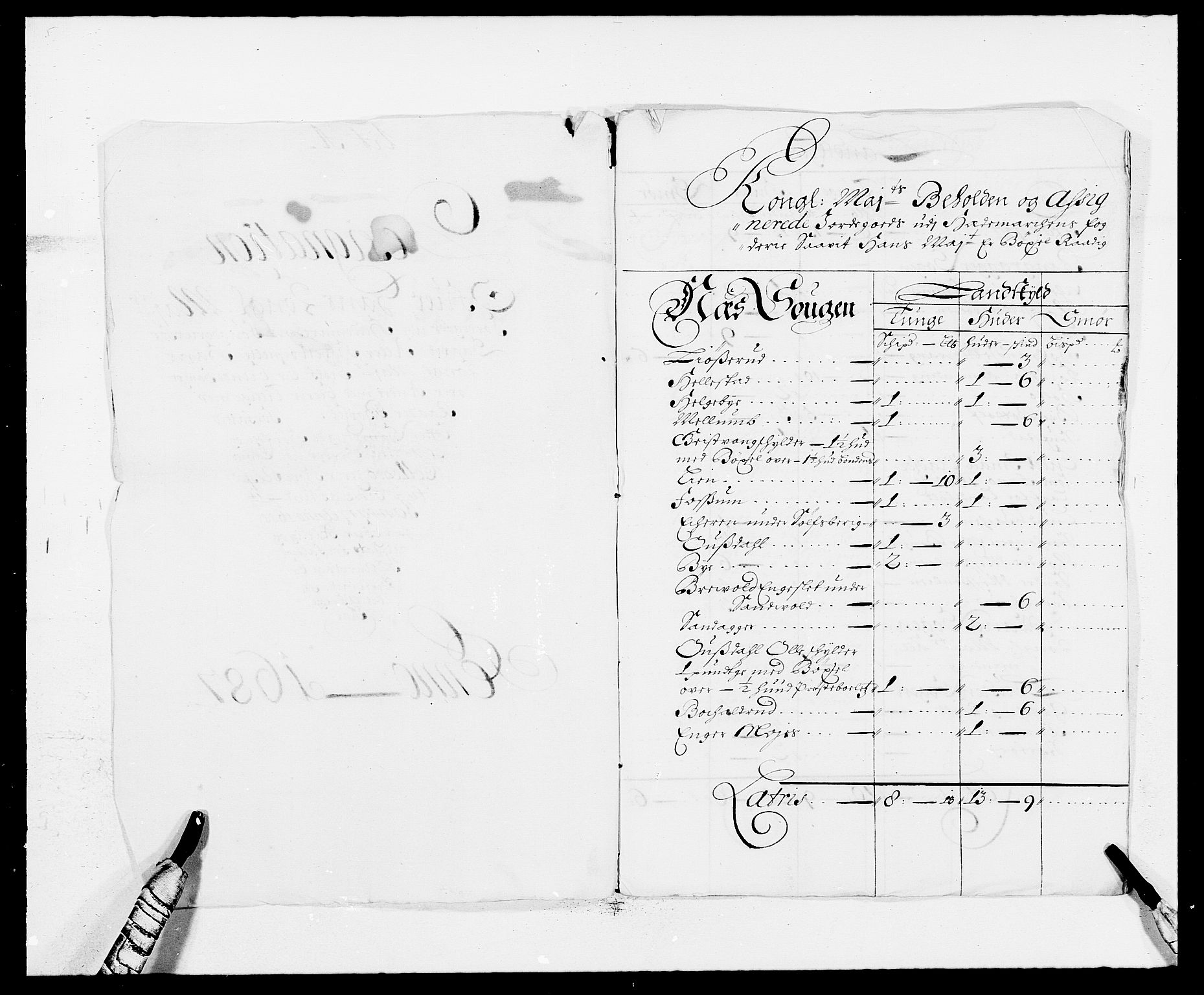 Rentekammeret inntil 1814, Reviderte regnskaper, Fogderegnskap, RA/EA-4092/R16/L1028: Fogderegnskap Hedmark, 1687, p. 27