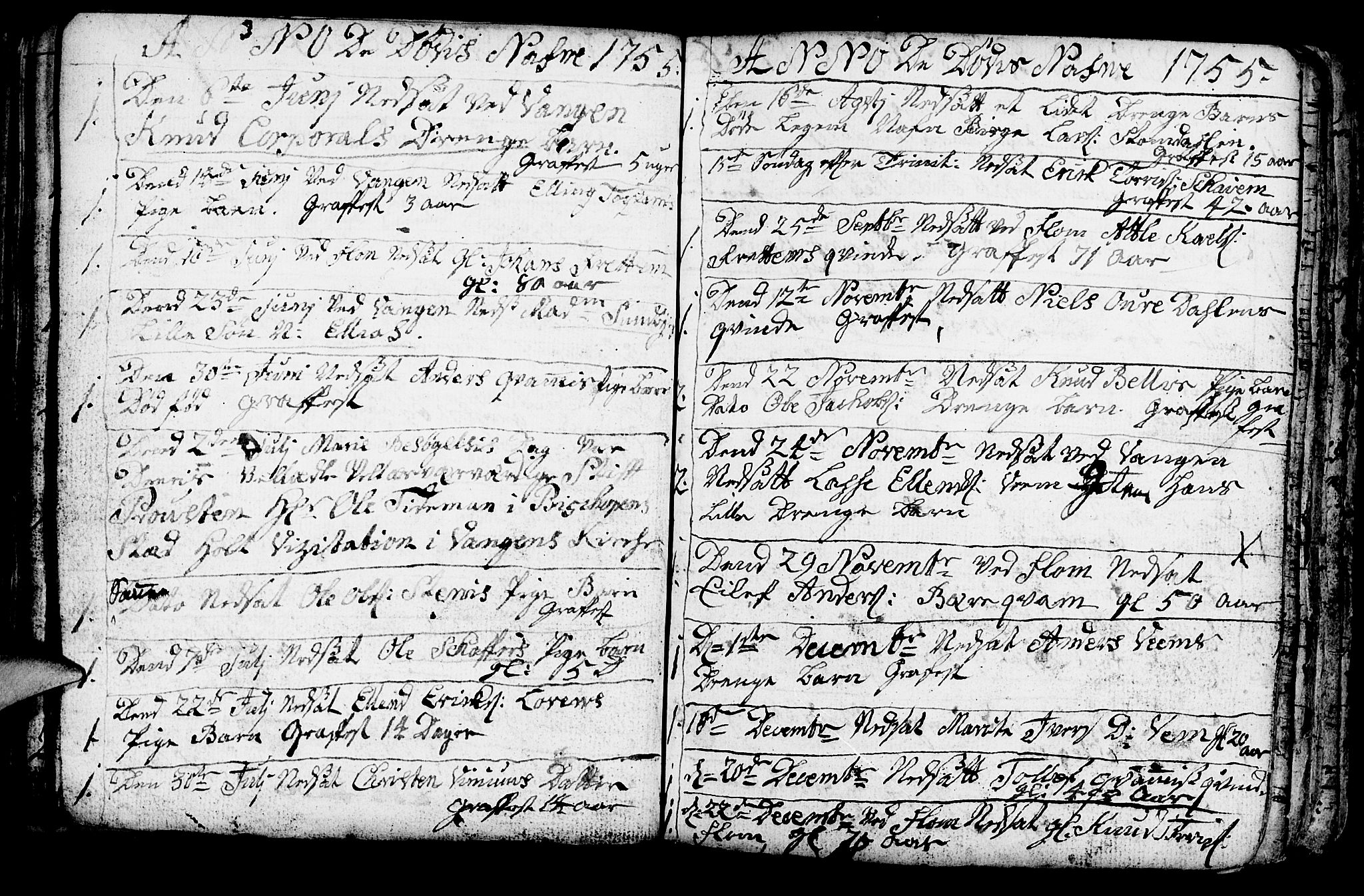 Aurland sokneprestembete, SAB/A-99937/H/Ha/Haa/L0003: Parish register (official) no. A 3, 1735-1761, p. 129