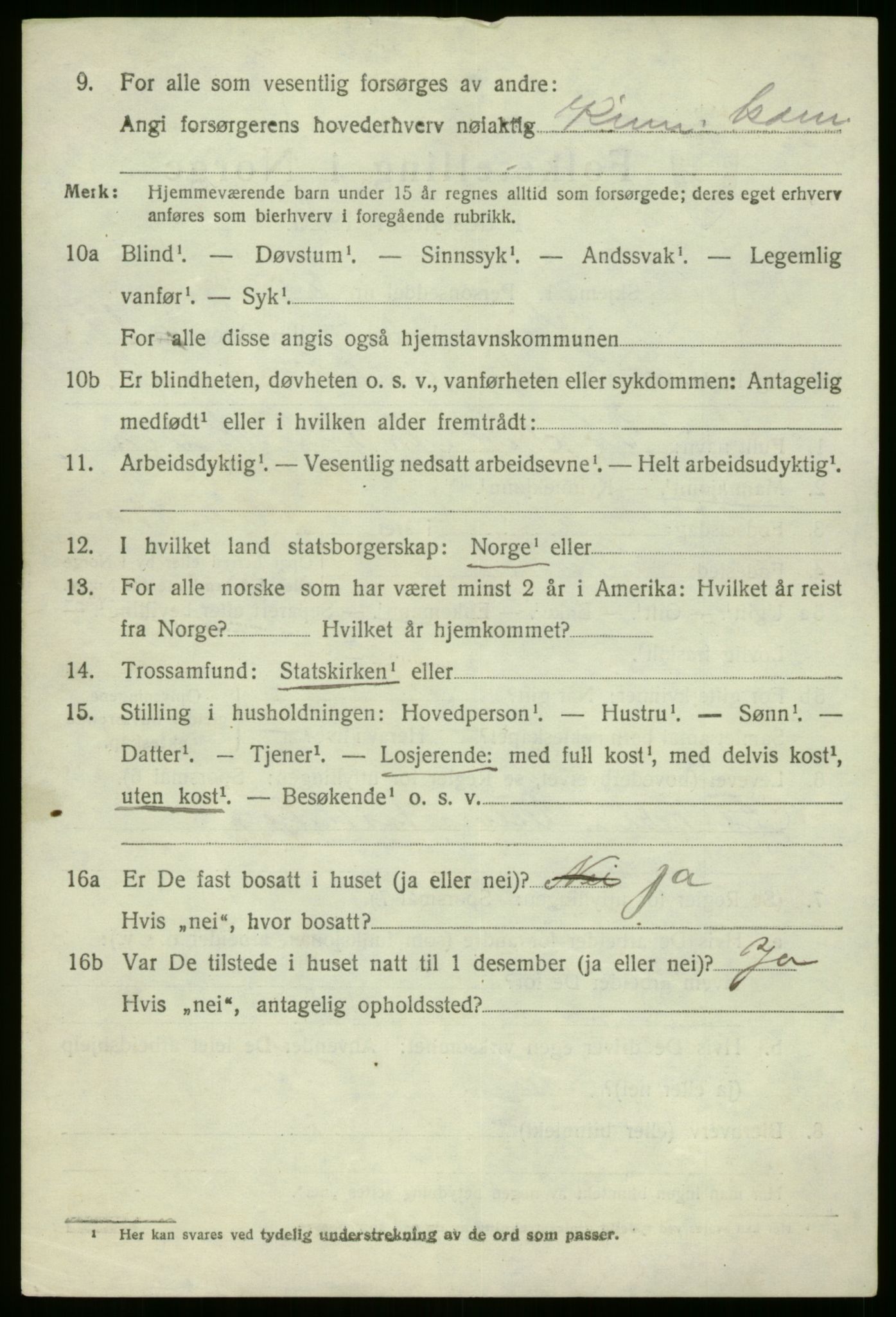 SAB, 1920 census for Kinn, 1920, p. 5112