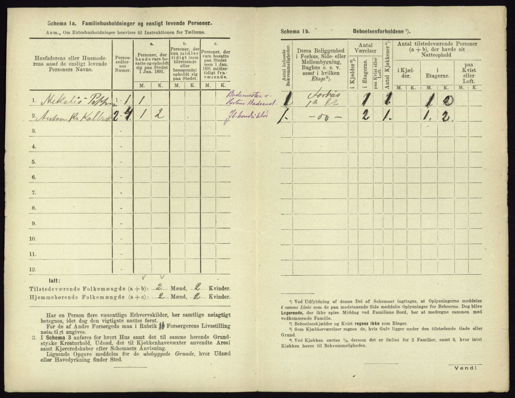 RA, 1891 census for 0703 Horten, 1891, p. 154