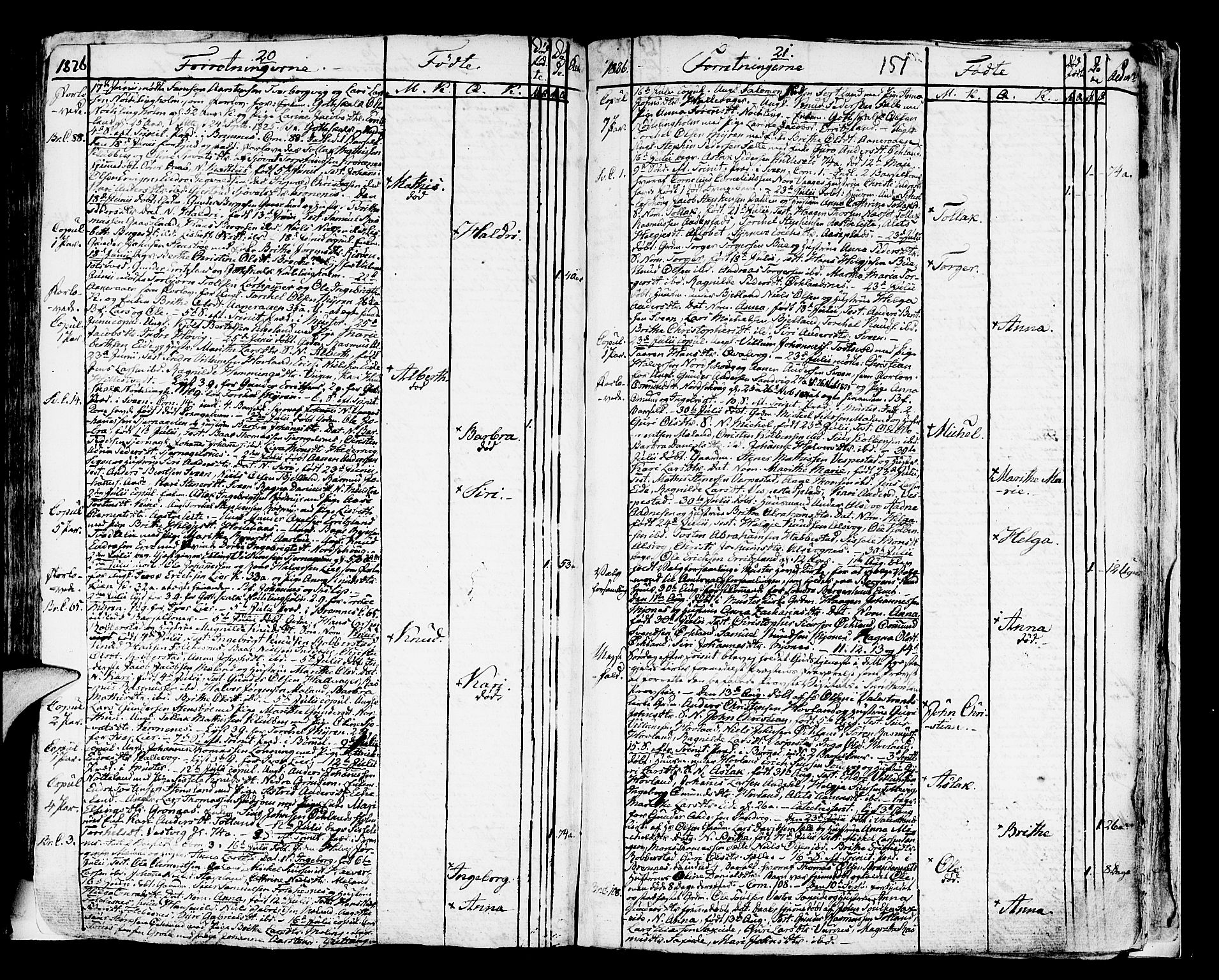 Finnås sokneprestembete, AV/SAB-A-99925/H/Ha/Haa/Haaa/L0004: Parish register (official) no. A 4, 1804-1830, p. 151