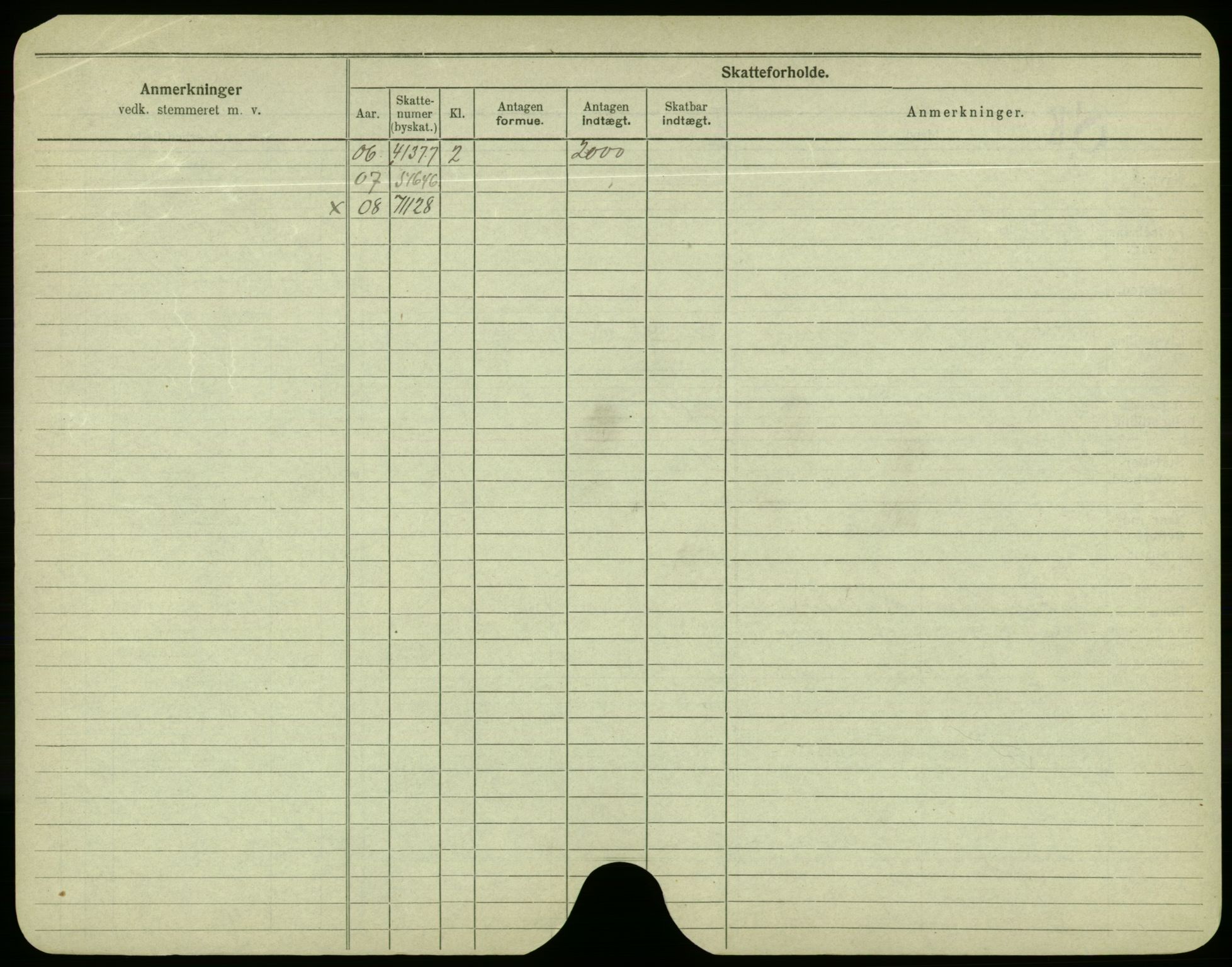 Oslo folkeregister, Registerkort, AV/SAO-A-11715/F/Fa/Fac/L0004: Menn, 1906-1914, p. 351b