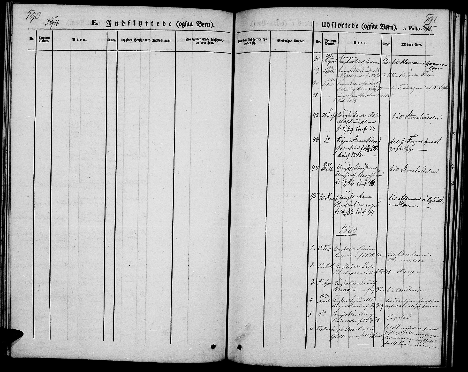 Ringebu prestekontor, SAH/PREST-082/H/Ha/Hab/L0003: Parish register (copy) no. 3, 1854-1866, p. 590-591