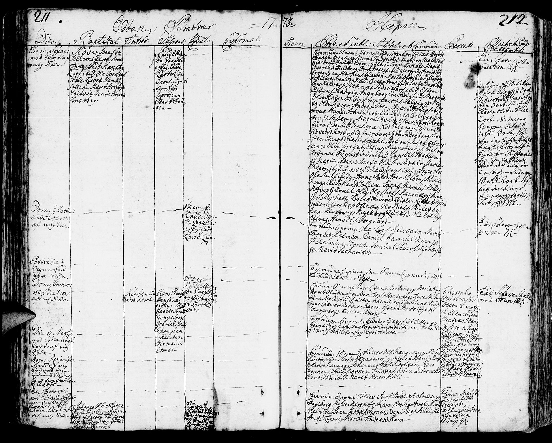 Ministerialprotokoller, klokkerbøker og fødselsregistre - Møre og Romsdal, AV/SAT-A-1454/581/L0932: Parish register (official) no. 581A02, 1767-1823, p. 211-212