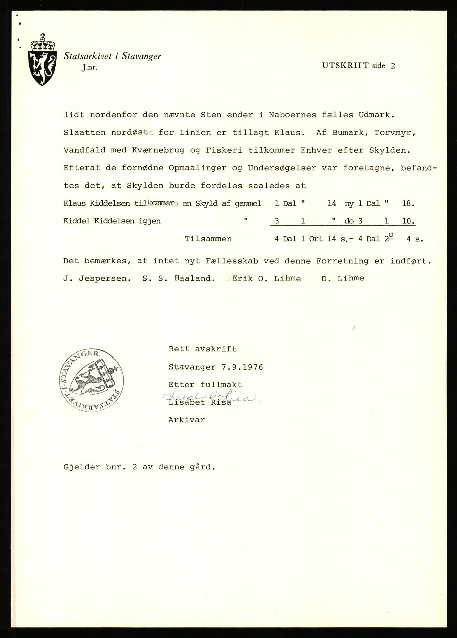 Statsarkivet i Stavanger, AV/SAST-A-101971/03/Y/Yj/L0084: Avskrifter sortert etter gårdsnavn: Søiland - Sørhaug, 1750-1930, p. 8