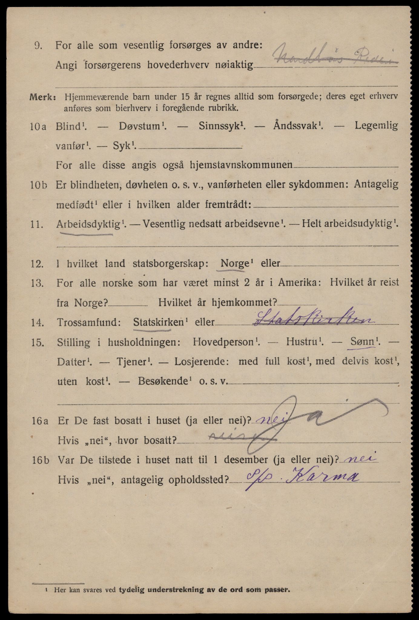 SAST, 1920 census for Haugesund, 1920, p. 11554