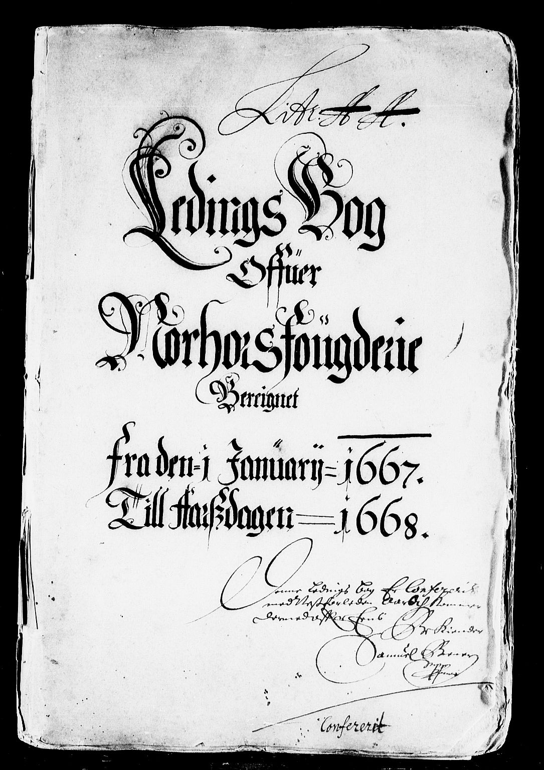 Rentekammeret inntil 1814, Reviderte regnskaper, Stiftamtstueregnskaper, Bergen stiftamt, AV/RA-EA-6043/R/Rc/L0025: Bergen stiftamt, 1667