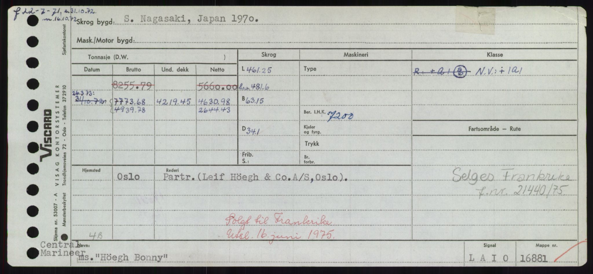 Sjøfartsdirektoratet med forløpere, Skipsmålingen, AV/RA-S-1627/H/Hd/L0017: Fartøy, Holi-Hå, p. 275