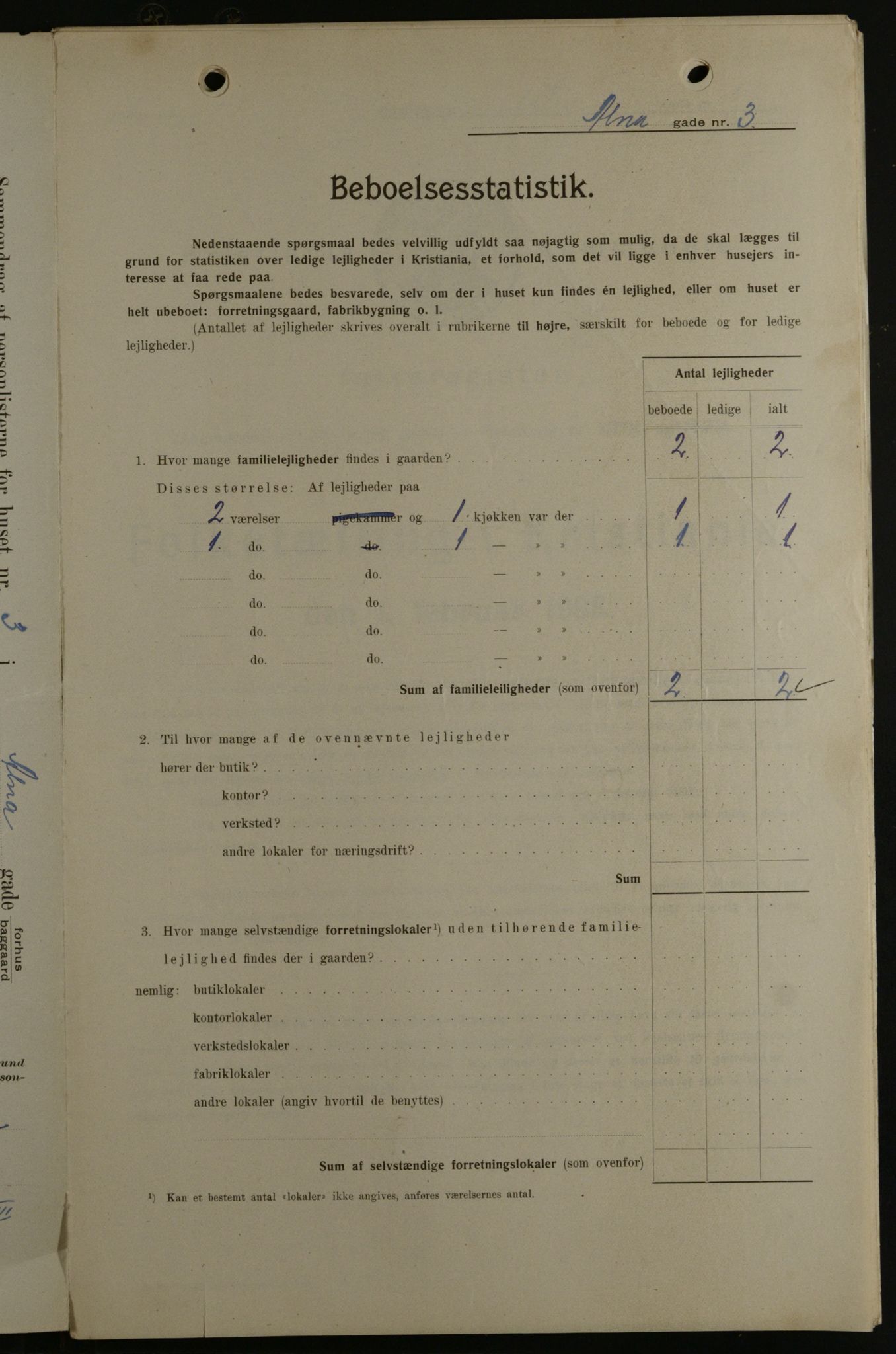 OBA, Municipal Census 1908 for Kristiania, 1908, p. 1386