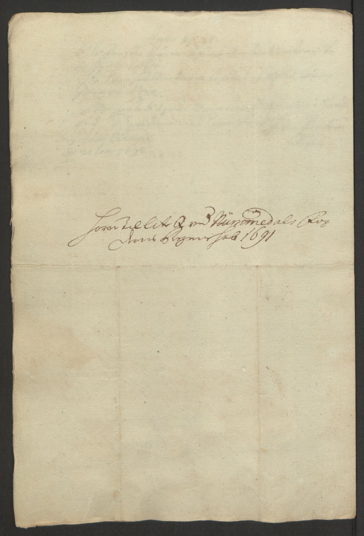 Rentekammeret inntil 1814, Reviderte regnskaper, Fogderegnskap, AV/RA-EA-4092/R64/L4423: Fogderegnskap Namdal, 1690-1691, p. 323