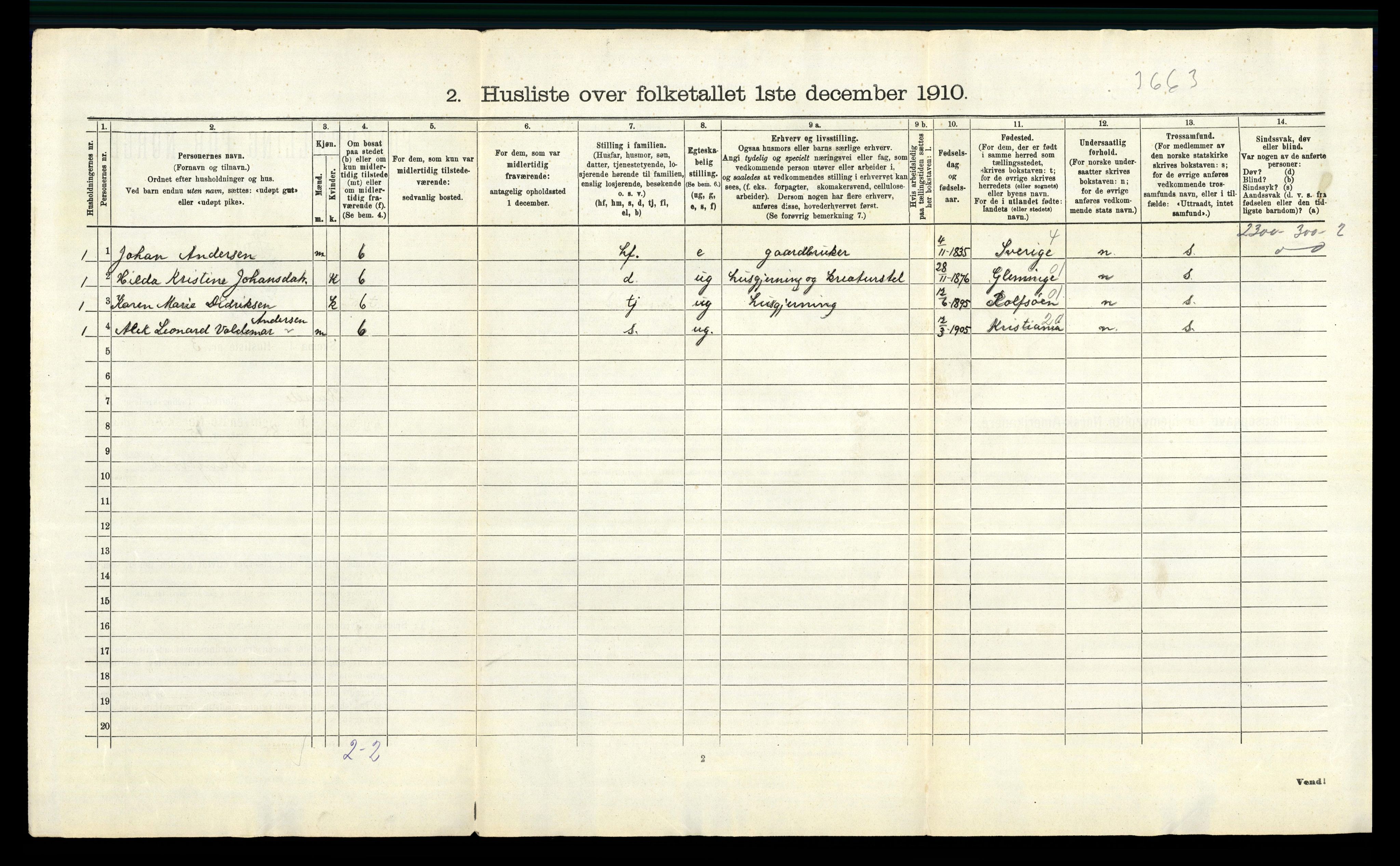 RA, 1910 census for Råde, 1910, p. 35