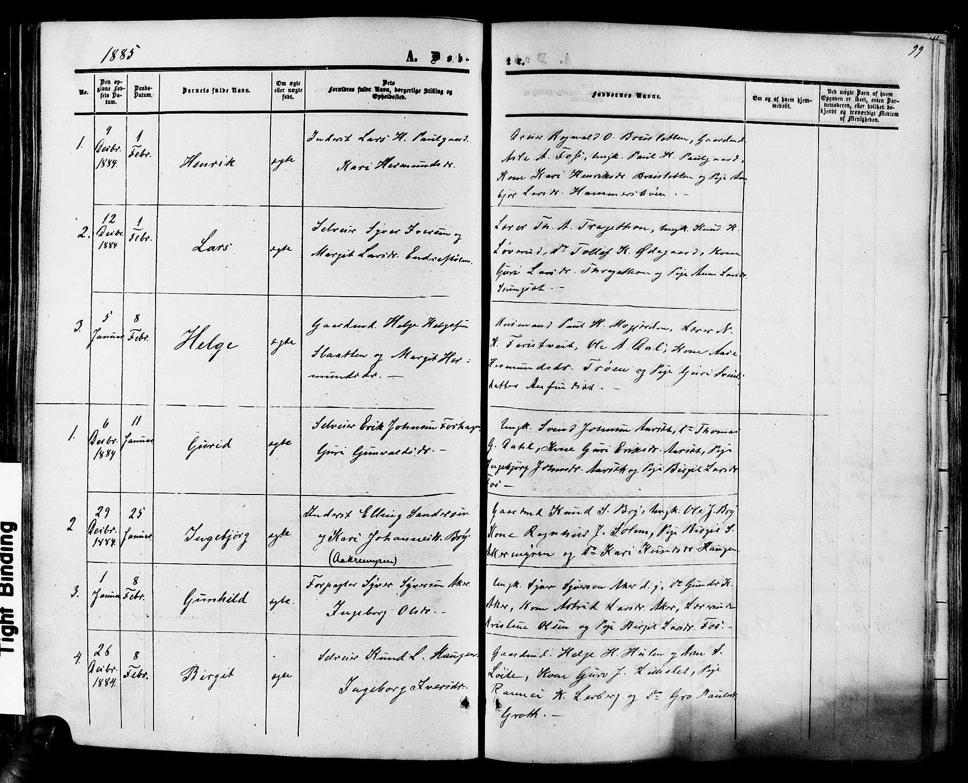 Hol kirkebøker, SAKO/A-227/F/Fa/L0002: Parish register (official) no. I 2, 1870-1886, p. 99