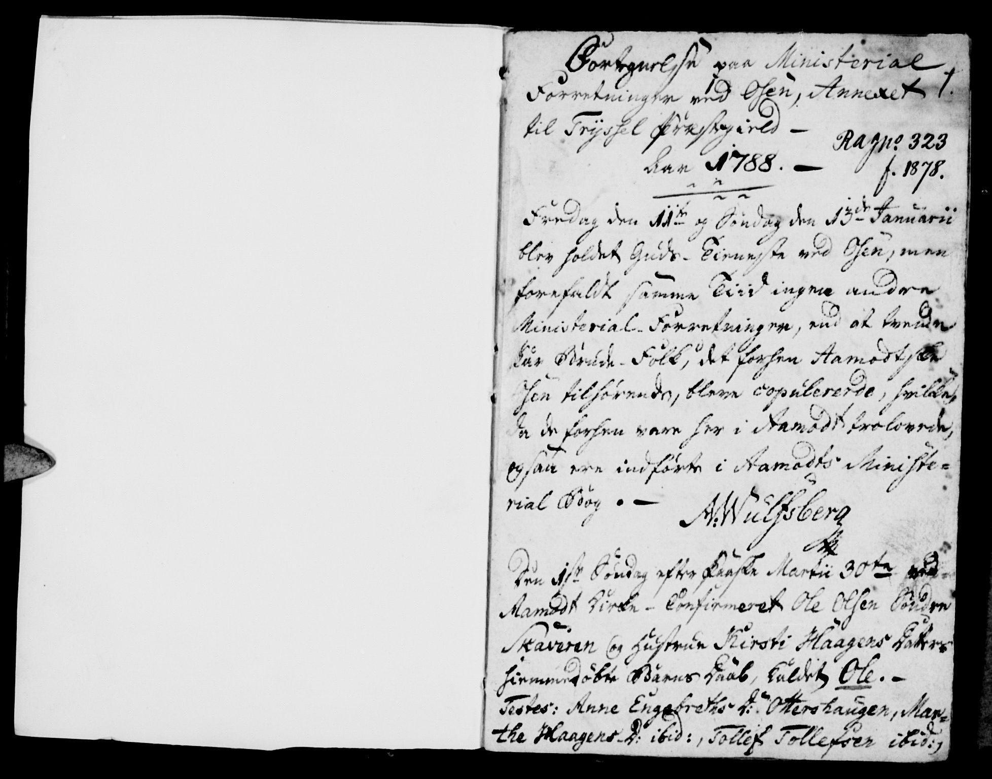 Trysil prestekontor, SAH/PREST-046/H/Ha/Hab/L0002: Parish register (copy) no. 2, 1788-1790, p. 0-1