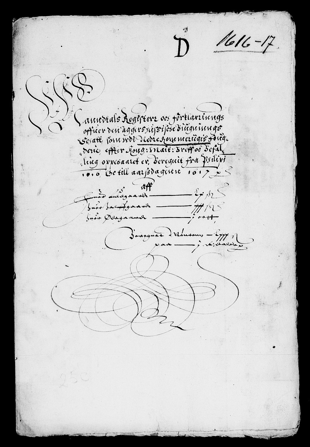 Rentekammeret inntil 1814, Reviderte regnskaper, Lensregnskaper, AV/RA-EA-5023/R/Rb/Rba/L0043: Akershus len, 1608-1618