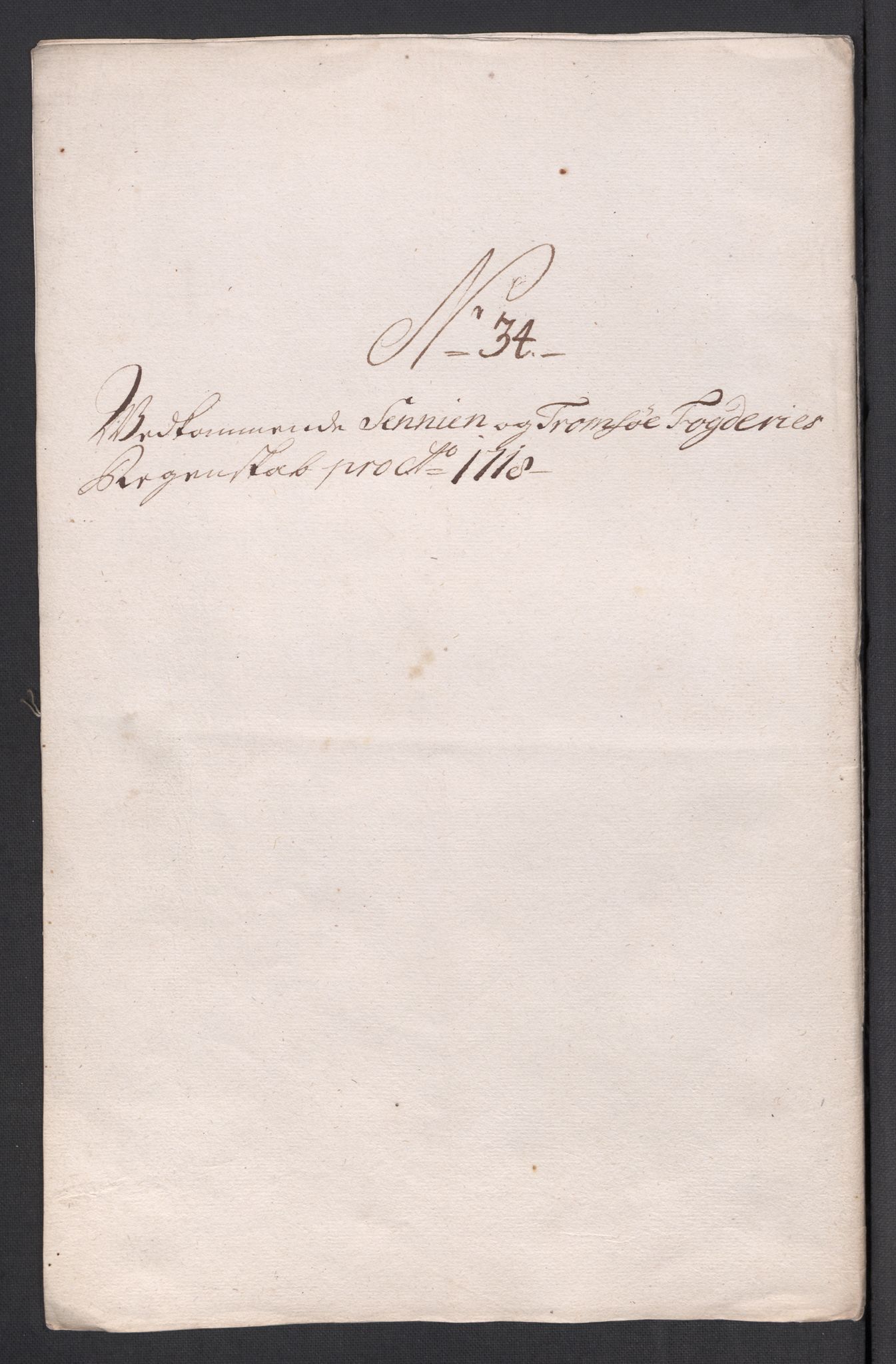 Rentekammeret inntil 1814, Reviderte regnskaper, Fogderegnskap, AV/RA-EA-4092/R68/L4764: Fogderegnskap Senja og Troms, 1718, p. 221