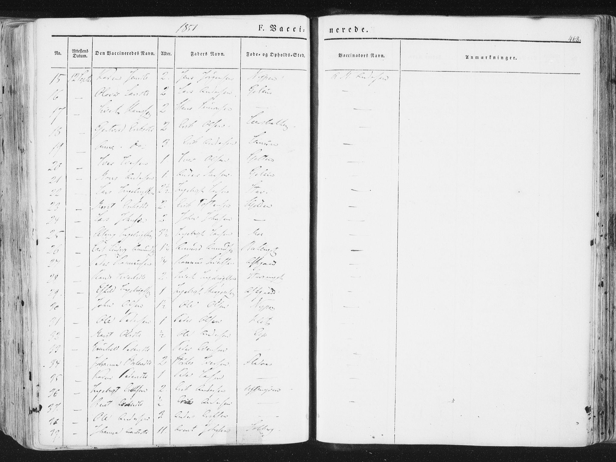 Ministerialprotokoller, klokkerbøker og fødselsregistre - Sør-Trøndelag, AV/SAT-A-1456/691/L1074: Parish register (official) no. 691A06, 1842-1852, p. 468