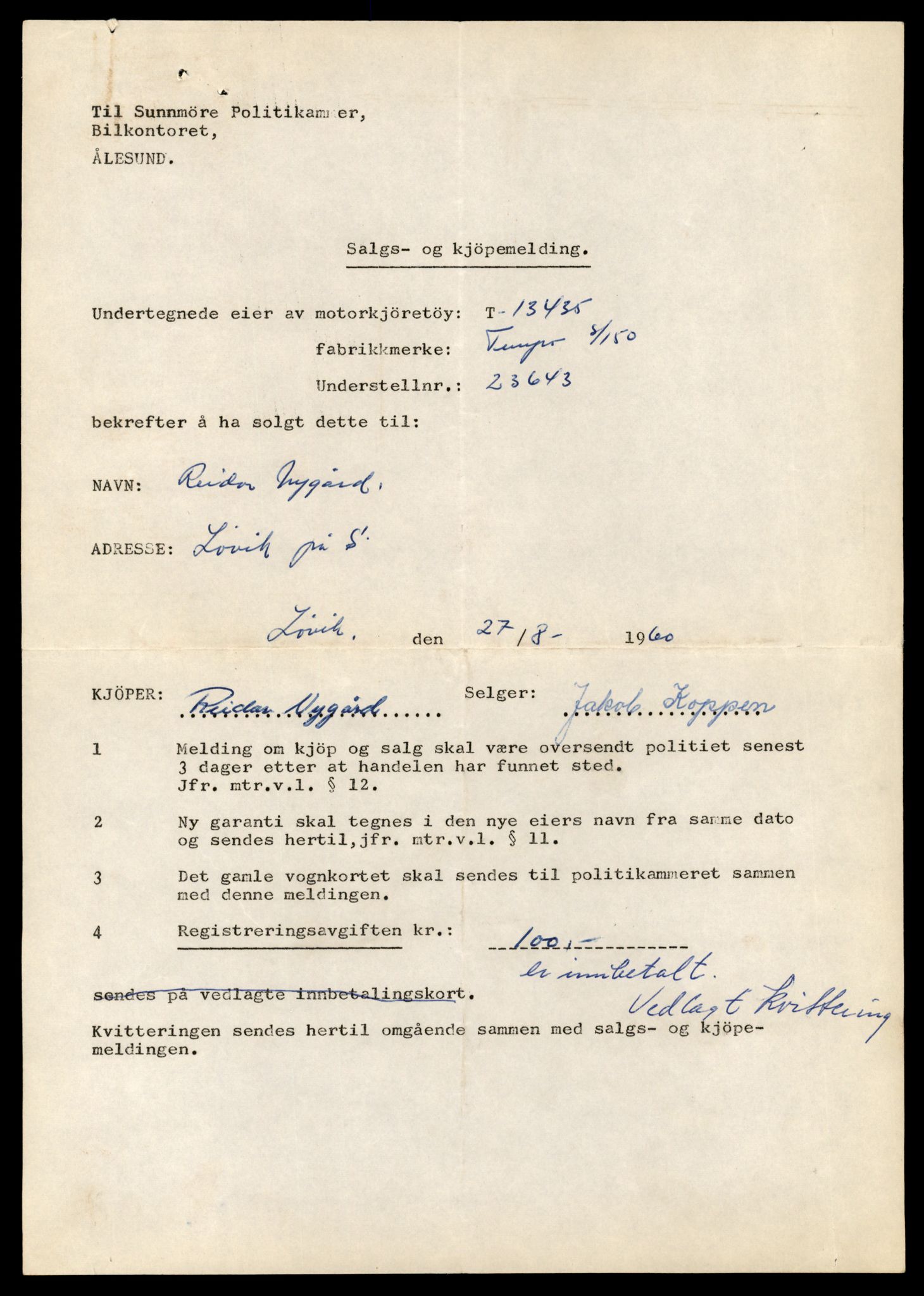 Møre og Romsdal vegkontor - Ålesund trafikkstasjon, AV/SAT-A-4099/F/Fe/L0039: Registreringskort for kjøretøy T 13361 - T 13530, 1927-1998, p. 1259