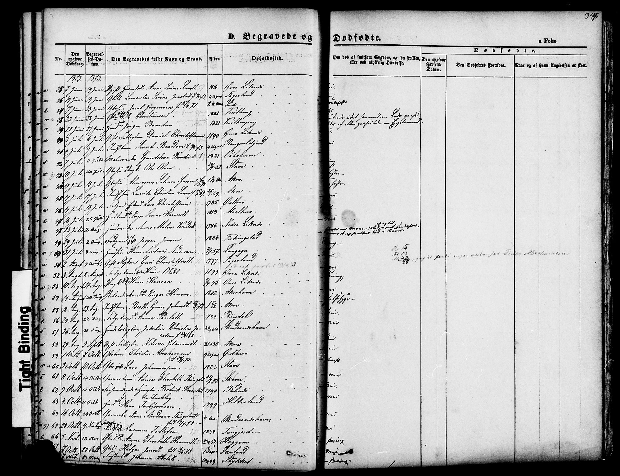 Skudenes sokneprestkontor, SAST/A -101849/H/Ha/Haa/L0006: Parish register (official) no. A 4, 1864-1881, p. 357