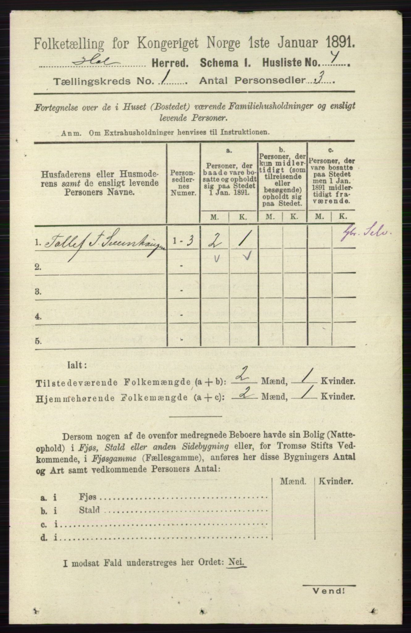RA, 1891 census for 0620 Hol, 1891, p. 29