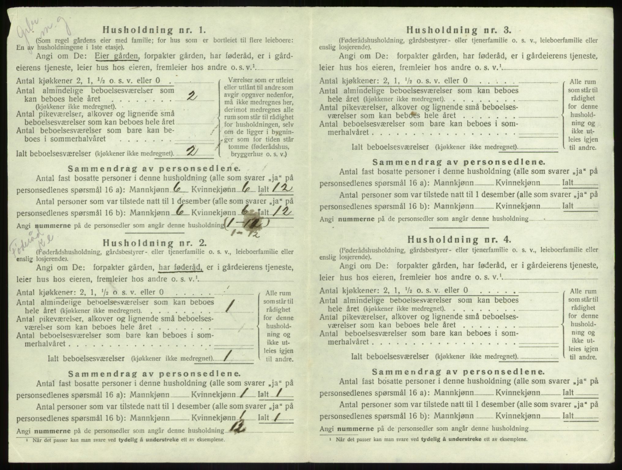 SAB, 1920 census for Naustdal, 1920, p. 247