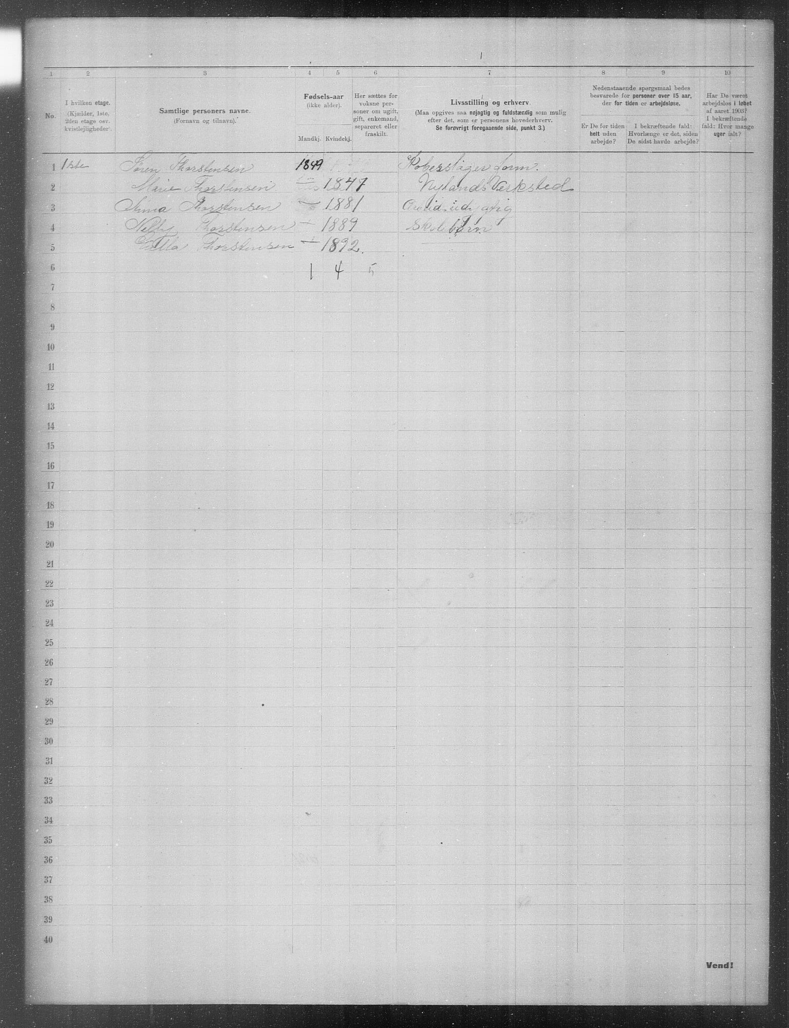 OBA, Municipal Census 1903 for Kristiania, 1903, p. 14767