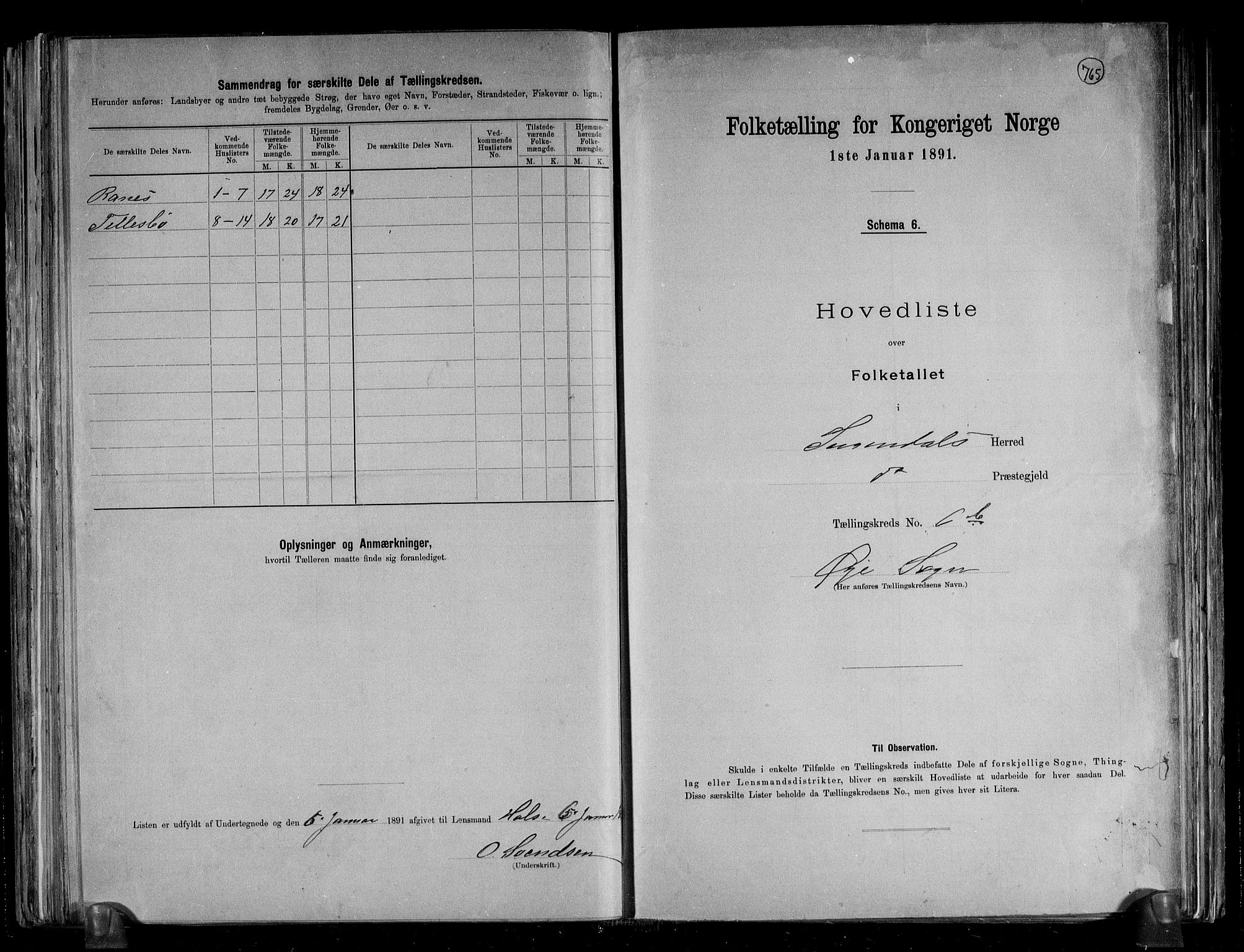 RA, 1891 census for 1566 Surnadal, 1891, p. 18