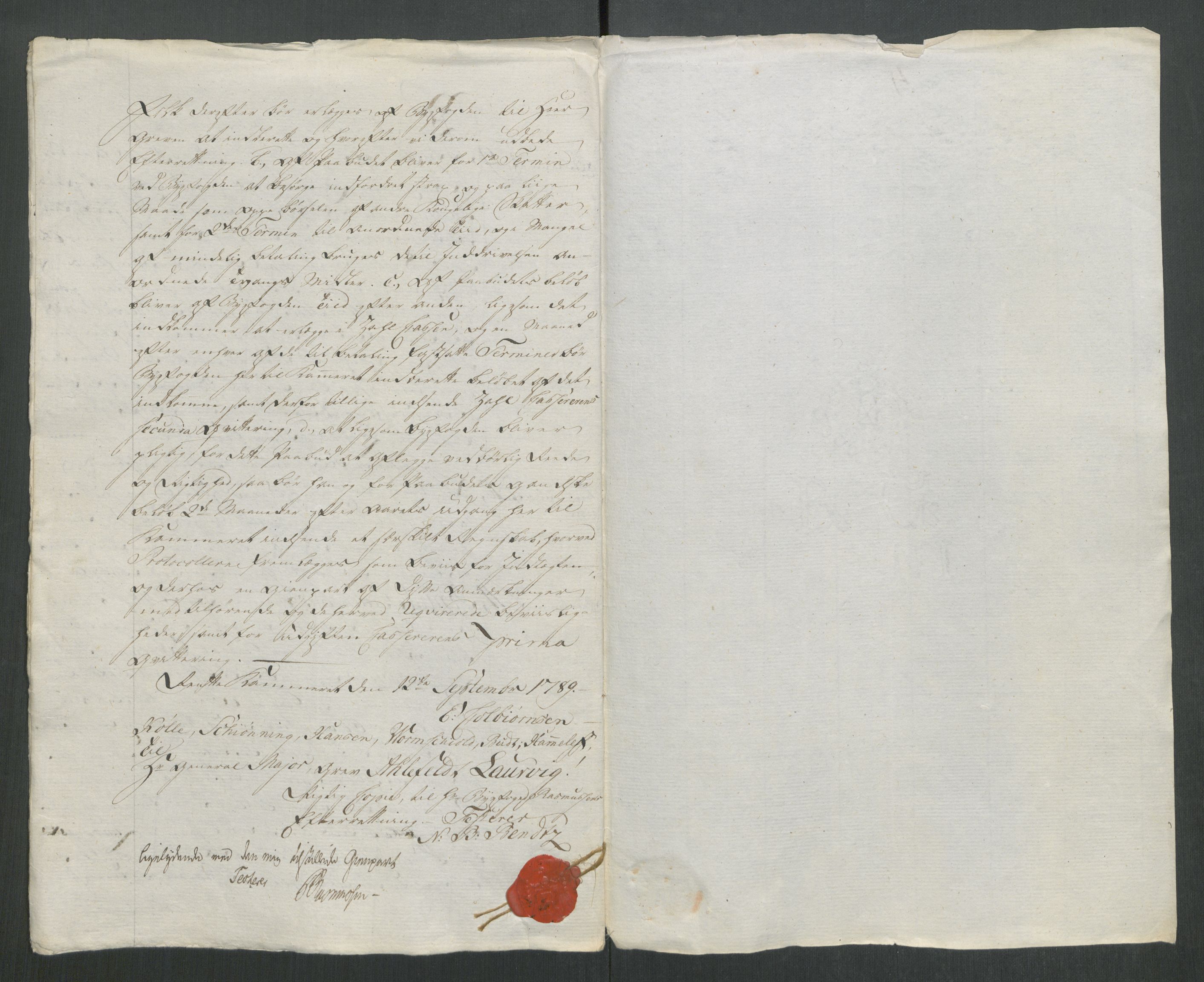 Rentekammeret inntil 1814, Reviderte regnskaper, Mindre regnskaper, AV/RA-EA-4068/Rf/Rfe/L0020: Kongsberg, Kragerø, Larvik, 1789, p. 282