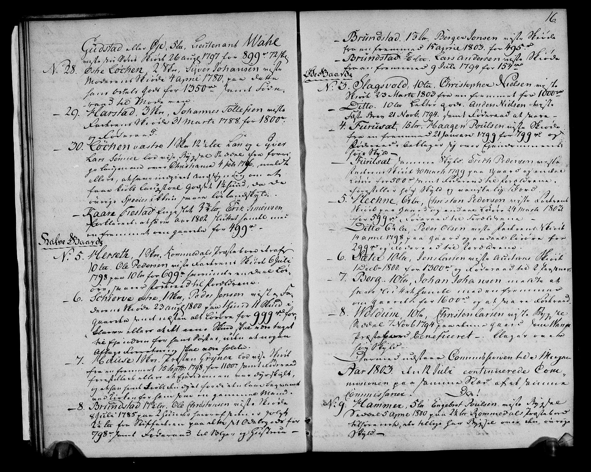 Rentekammeret inntil 1814, Realistisk ordnet avdeling, RA/EA-4070/N/Ne/Nea/L0032: Hedmark fogderi. Bilag til deliberasjonsprotokoll, 1803, p. 18