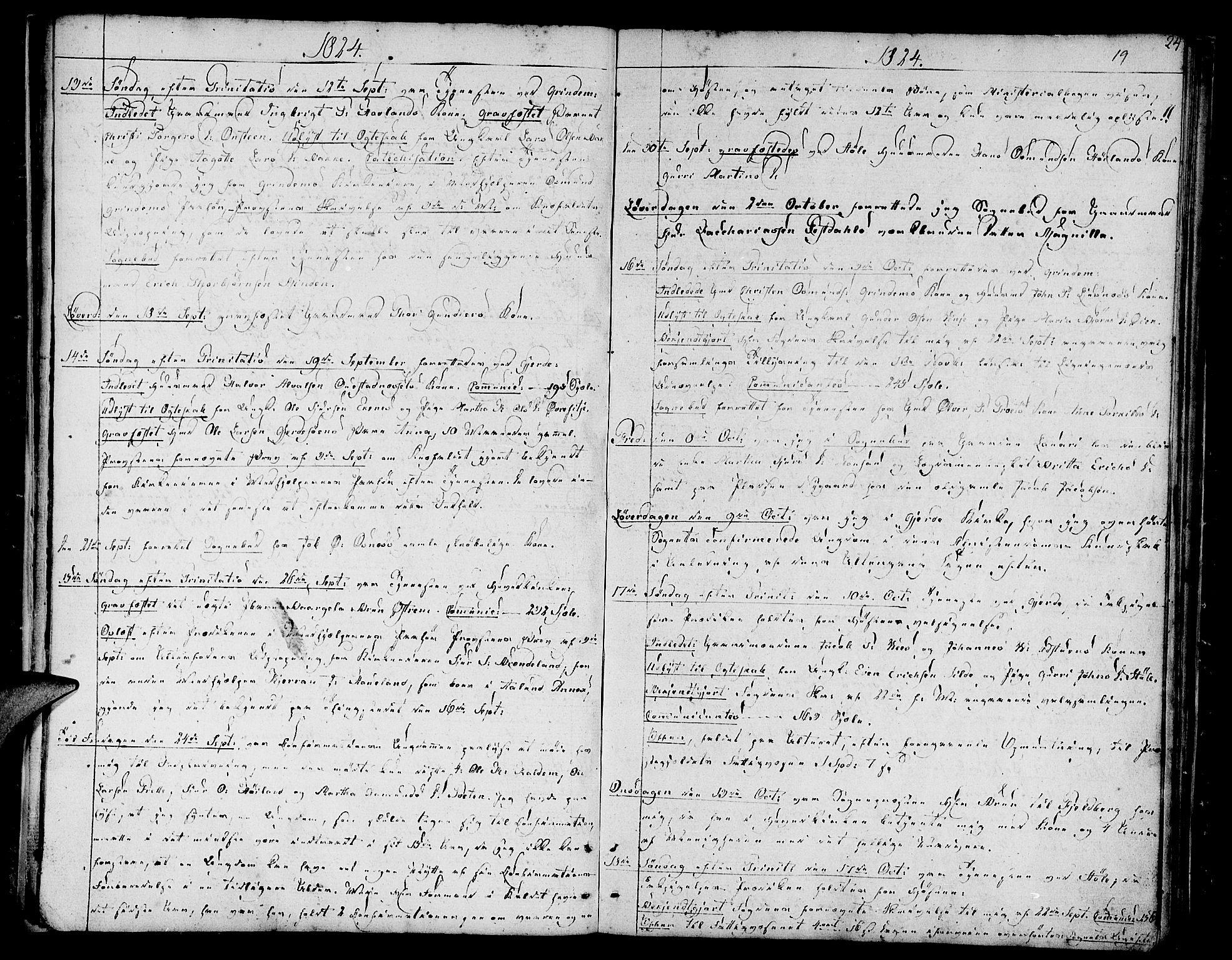 Etne sokneprestembete, AV/SAB-A-75001/H/Haa: Parish register (official) no. A 5, 1808-1817, p. 19