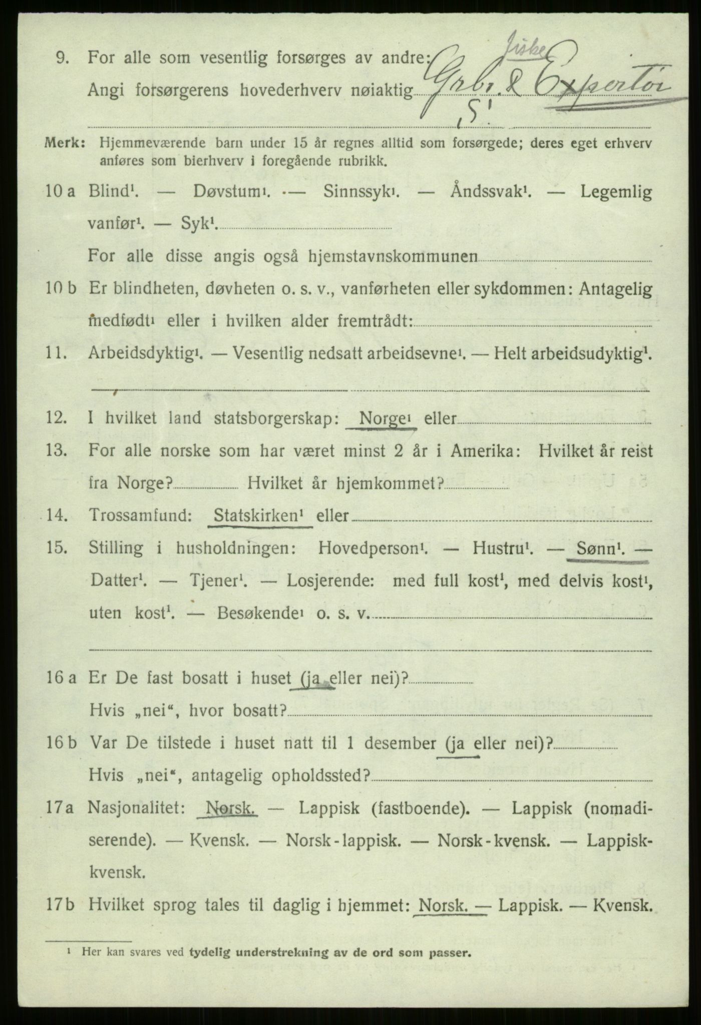 SATØ, 1920 census for Bjarkøy, 1920, p. 2398