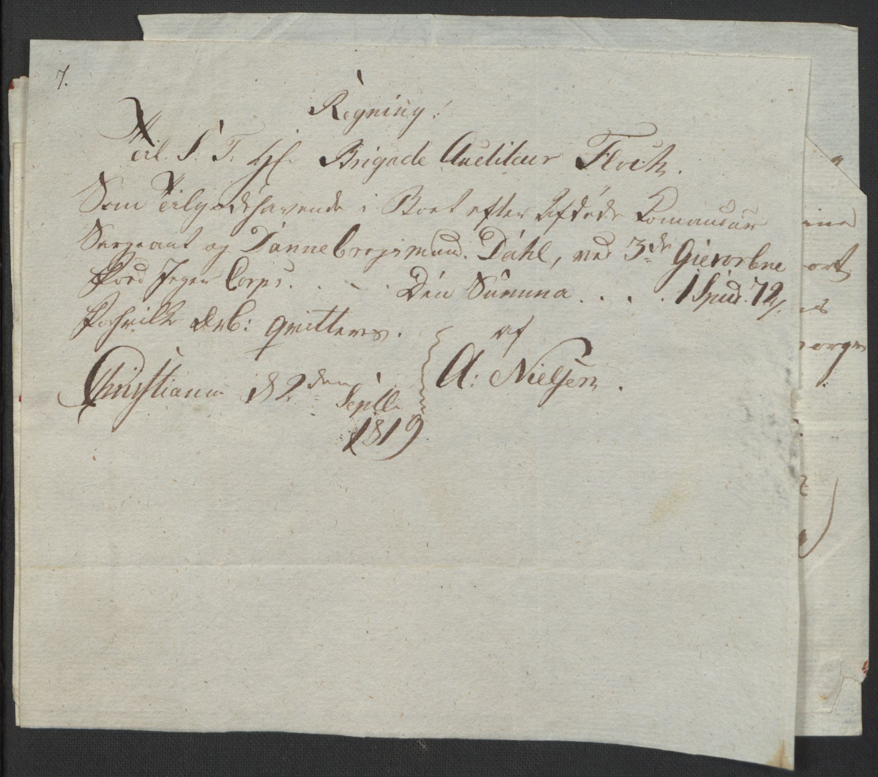Forsvaret, Generalauditøren, AV/RA-RAFA-1772/F/Fj/Fjb/L0005: Skifter 1818 - 1823, 1818-1823, p. 98