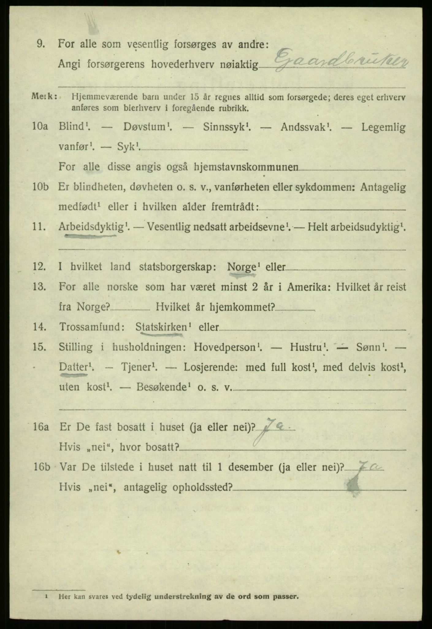 SAB, 1920 census for Askvoll, 1920, p. 6763