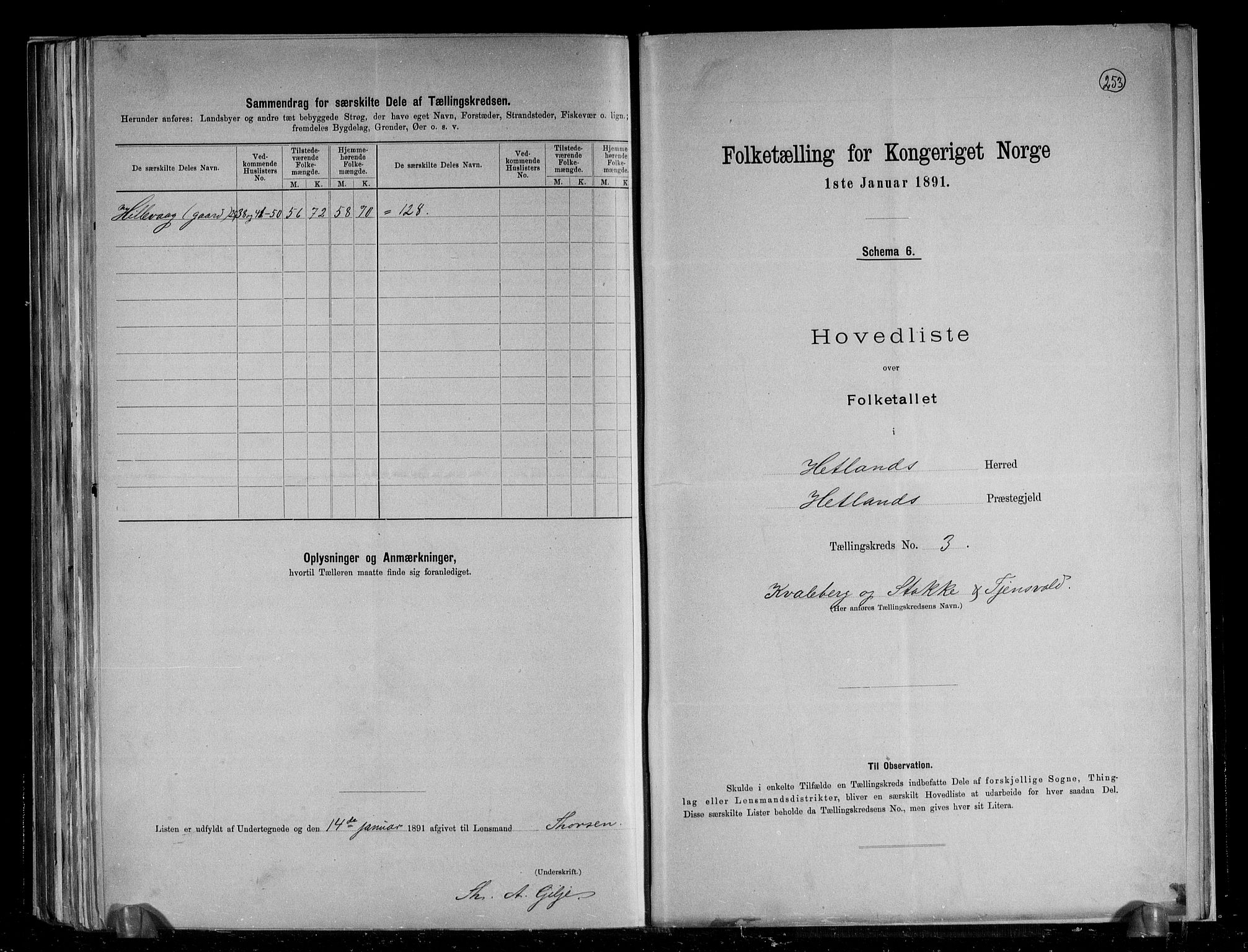 RA, 1891 census for 1126 Hetland, 1891, p. 10