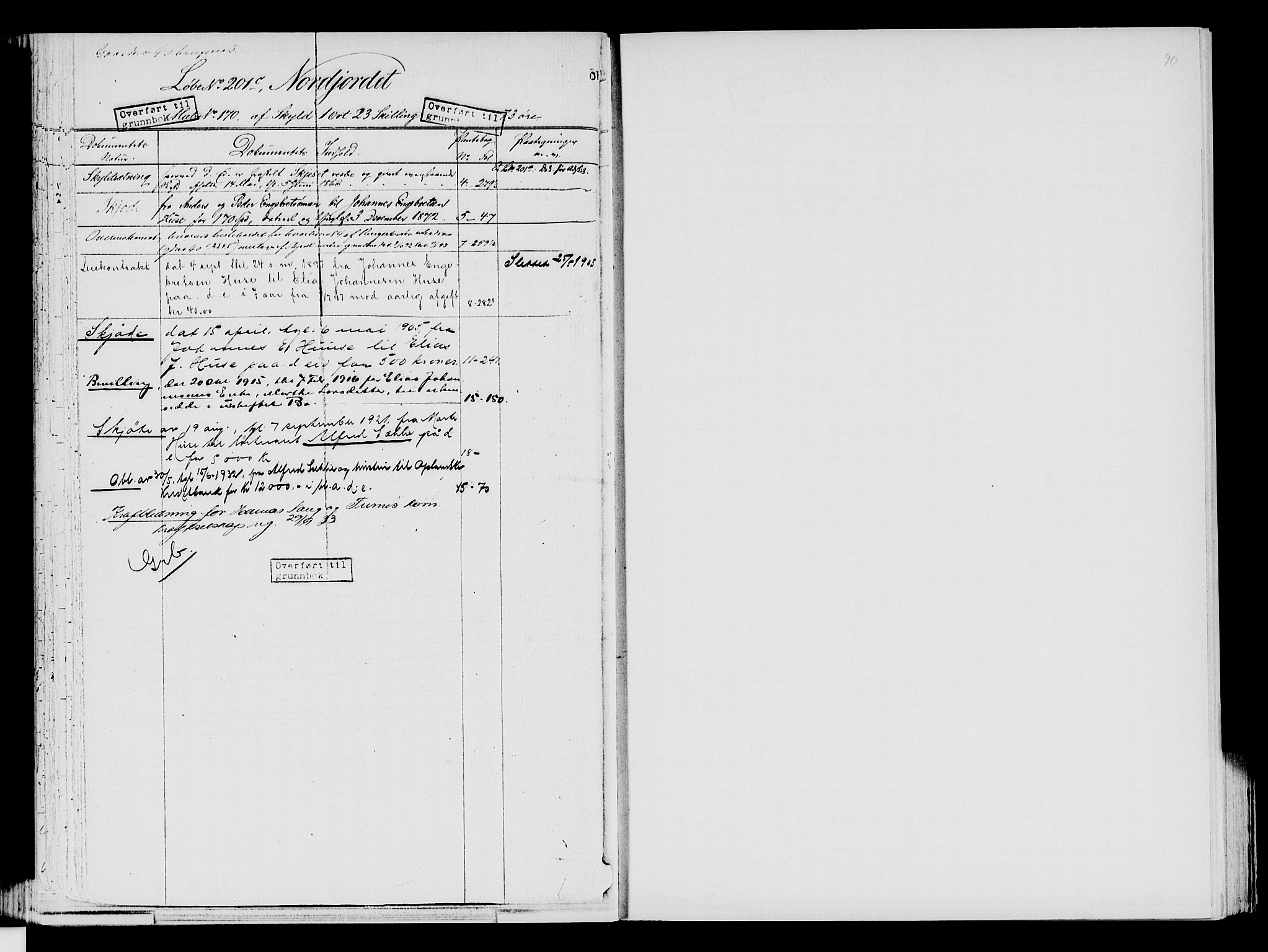 Nord-Hedmark sorenskriveri, SAH/TING-012/H/Ha/Had/Hade/L0001A: Mortgage register no. 4.1a, 1871-1940, p. 90
