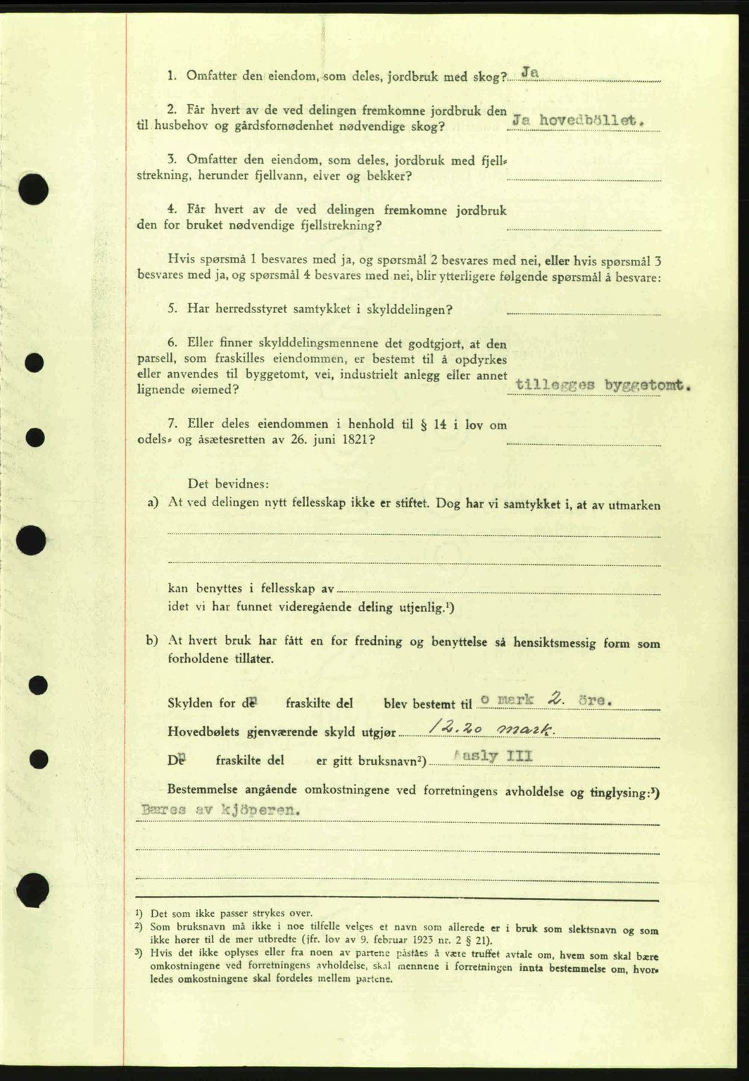 Moss sorenskriveri, SAO/A-10168: Mortgage book no. A9, 1941-1942, Diary no: : 2115/1941