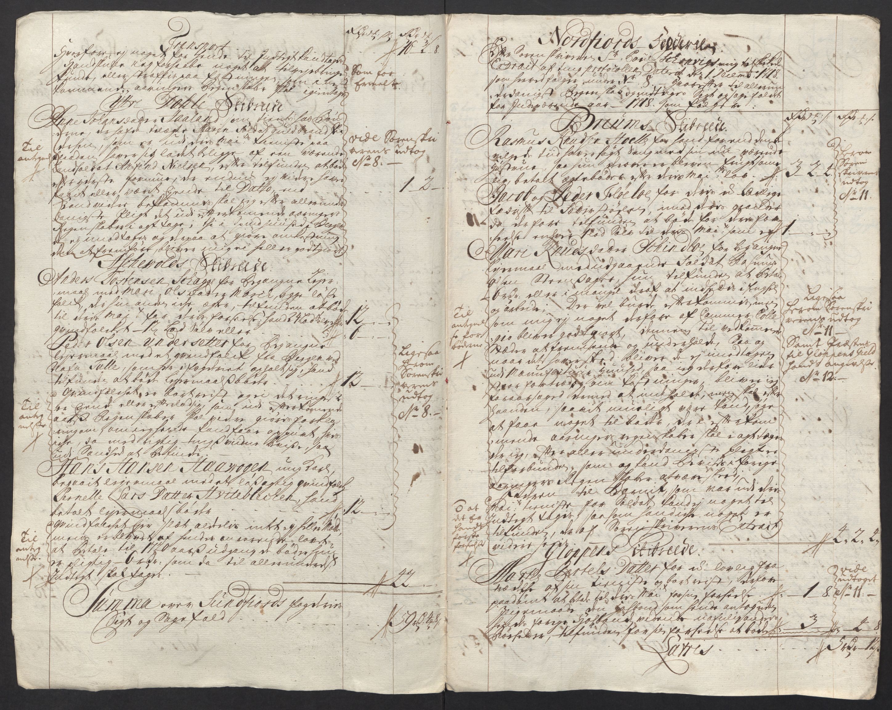 Rentekammeret inntil 1814, Reviderte regnskaper, Fogderegnskap, AV/RA-EA-4092/R53/L3441: Fogderegnskap Sunn- og Nordfjord, 1717-1718, p. 322