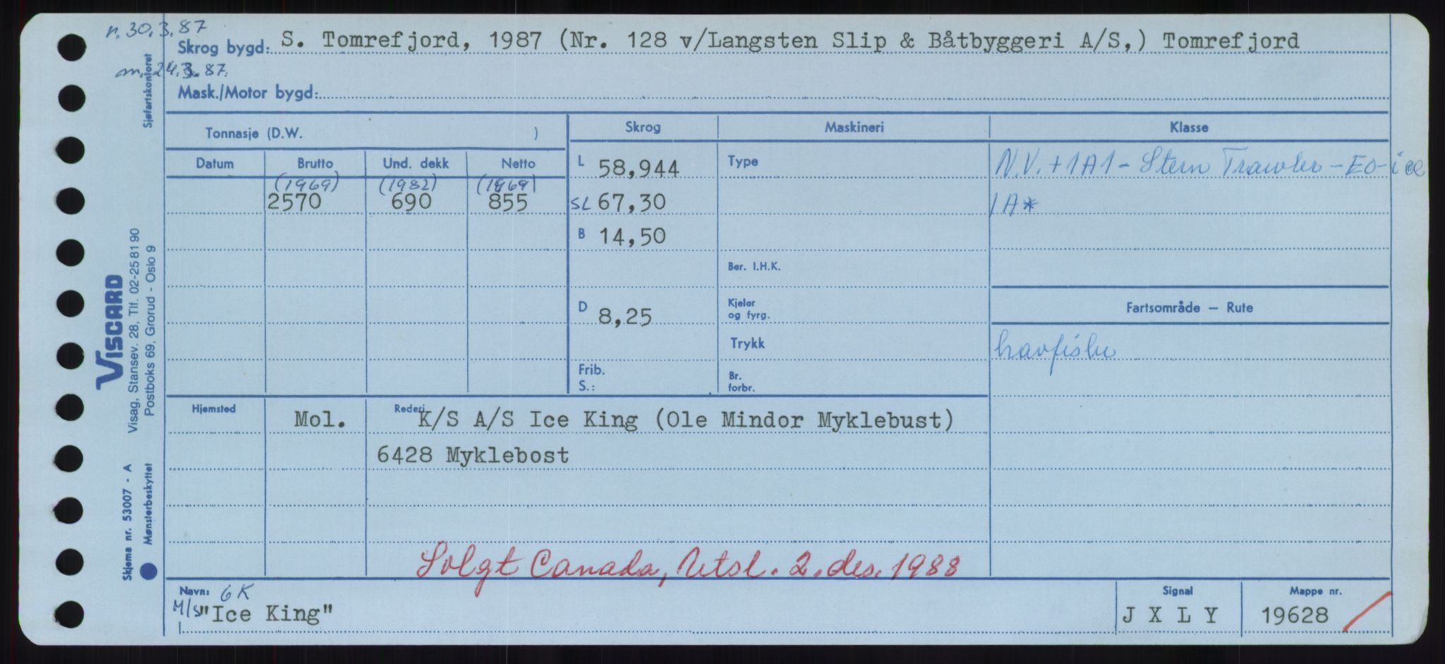 Sjøfartsdirektoratet med forløpere, Skipsmålingen, RA/S-1627/H/Hd/L0018: Fartøy, I, p. 37