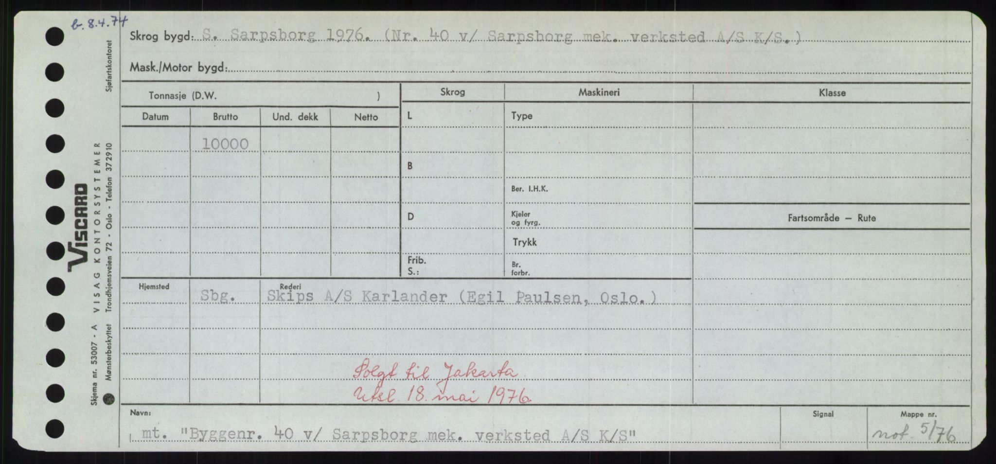 Sjøfartsdirektoratet med forløpere, Skipsmålingen, AV/RA-S-1627/H/Hd/L0006: Fartøy, Byg-Båt, p. 577