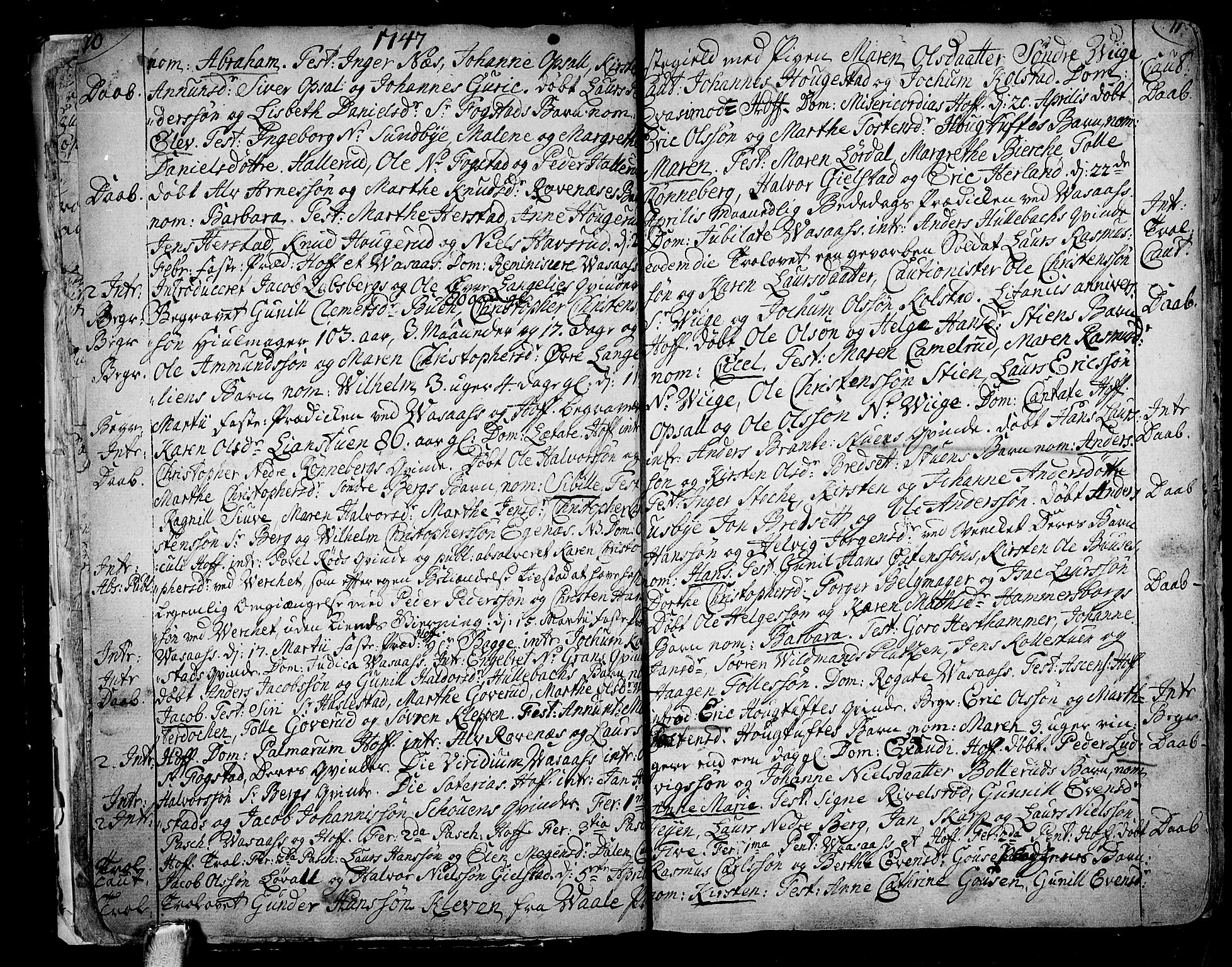 Hof kirkebøker, AV/SAKO-A-64/F/Fa/L0002: Parish register (official) no. I 2, 1746-1781, p. 10-11