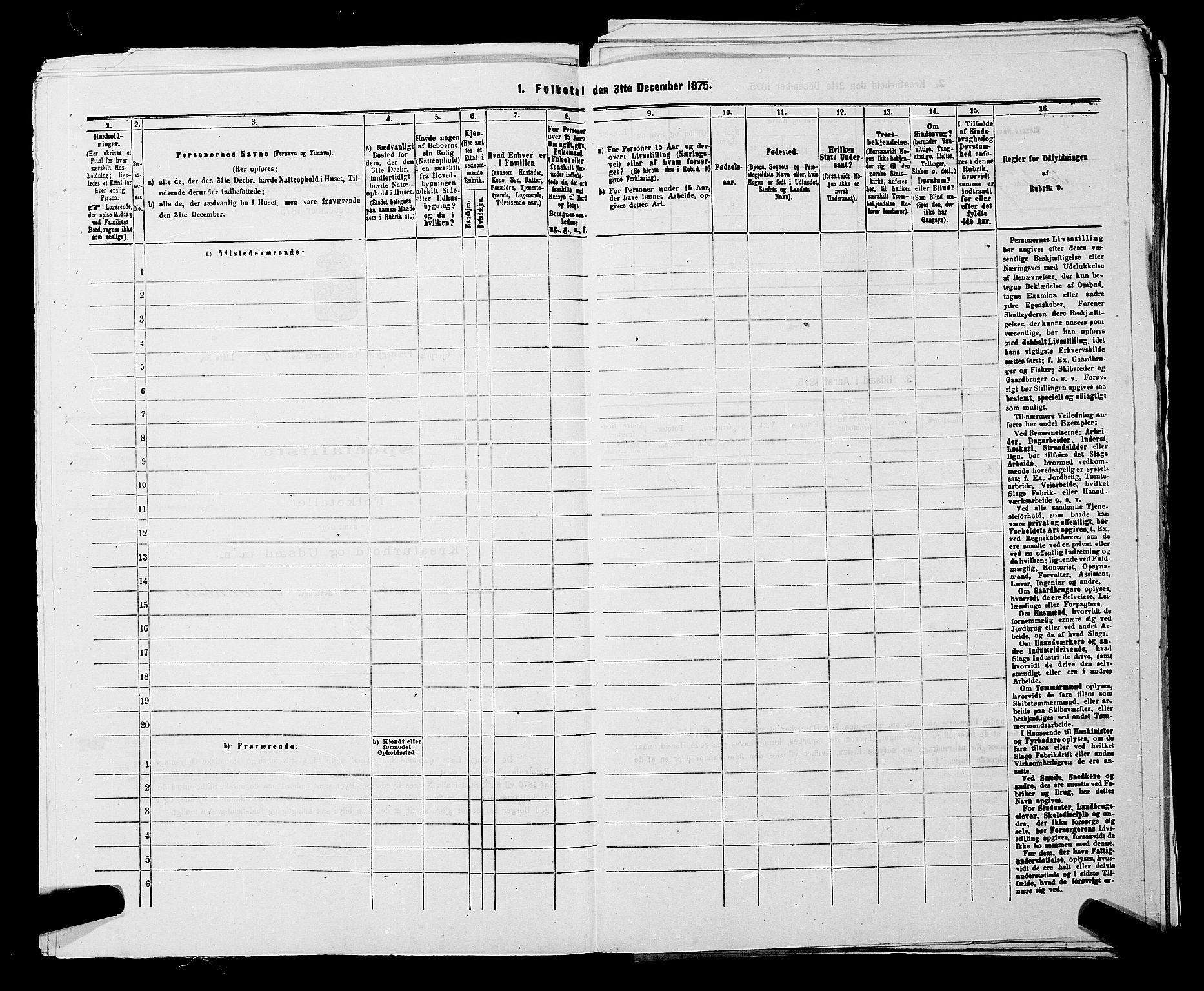 SAKO, 1875 census for 0812P Gjerpen, 1875, p. 1643