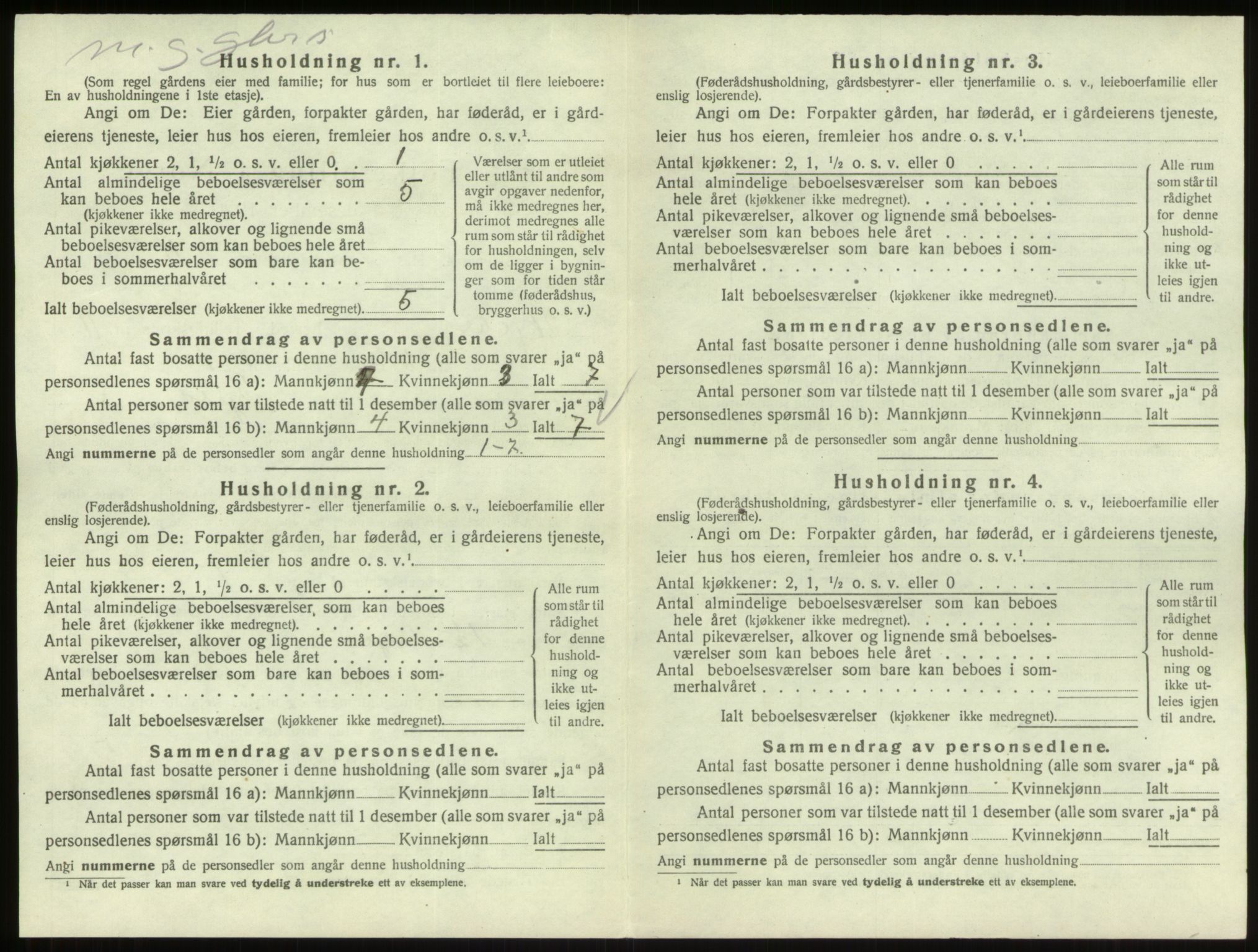 SAO, 1920 census for Skjeberg, 1920, p. 1432