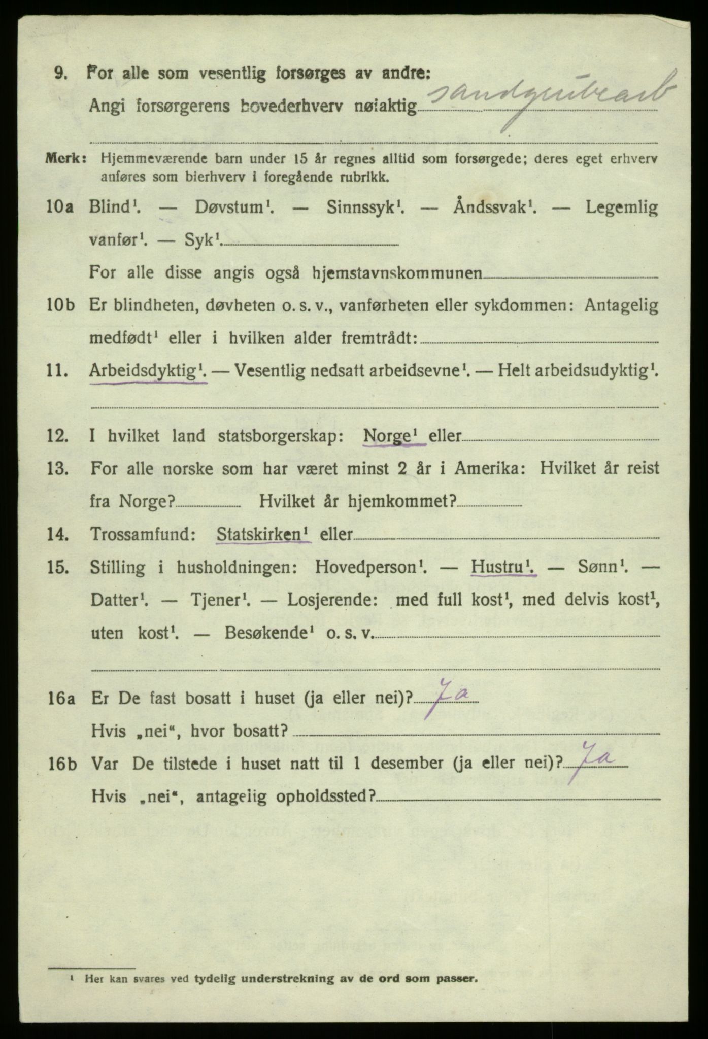 SAB, 1920 census for Modalen, 1920, p. 527